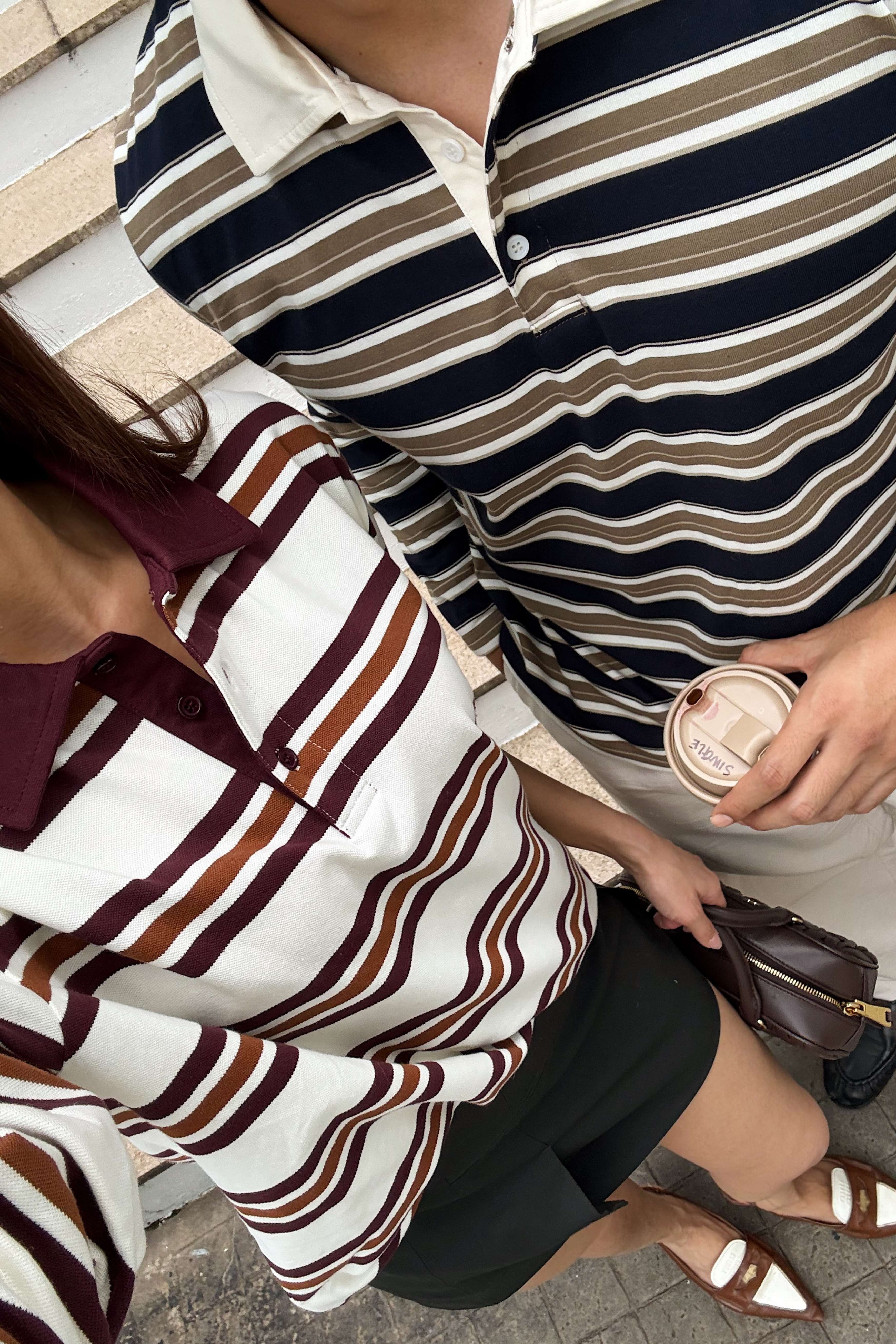 90s Longsleeves Polo in Terracotta - Image 6
