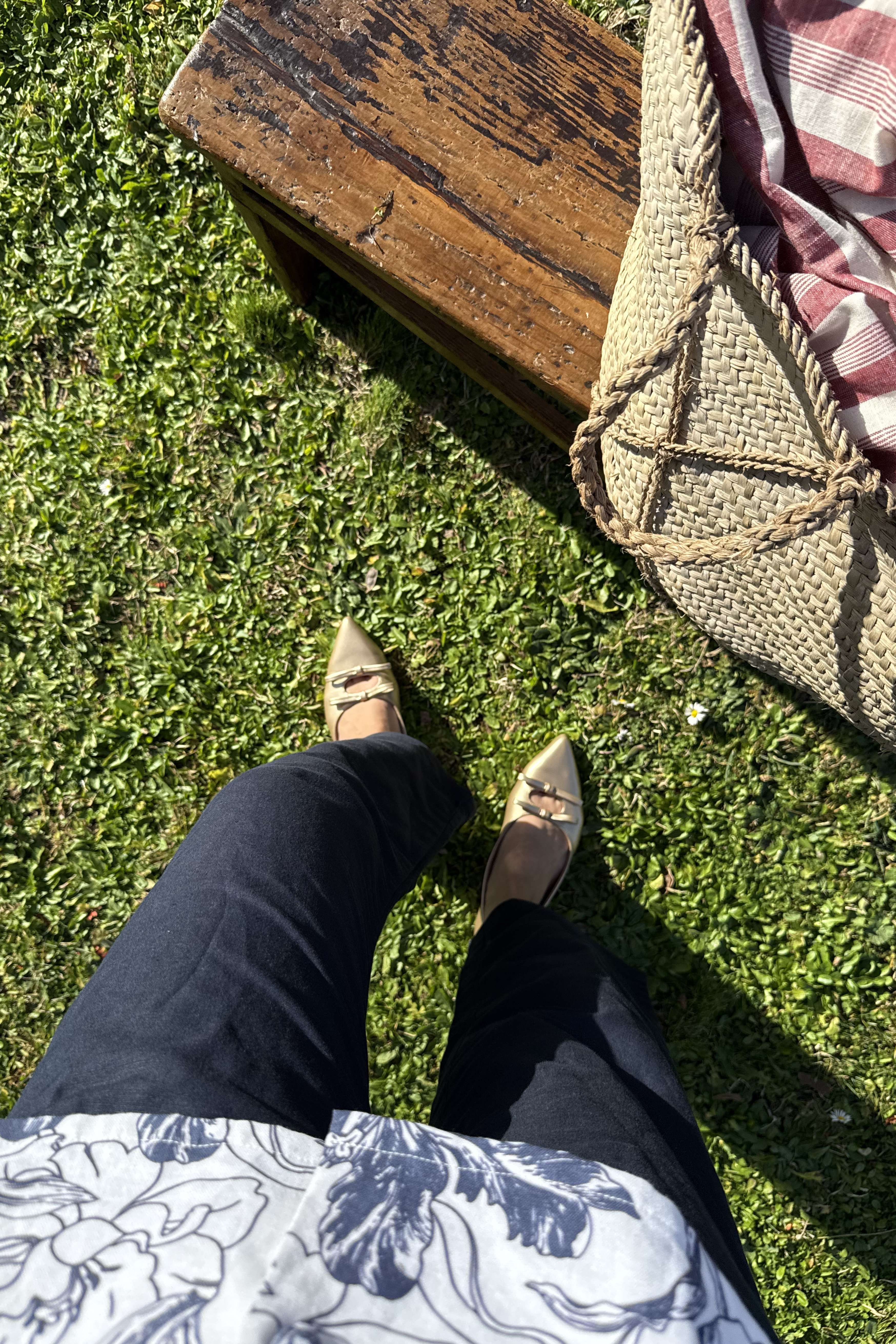 Aimee Bow Flats in Saffron Gold - Image 3