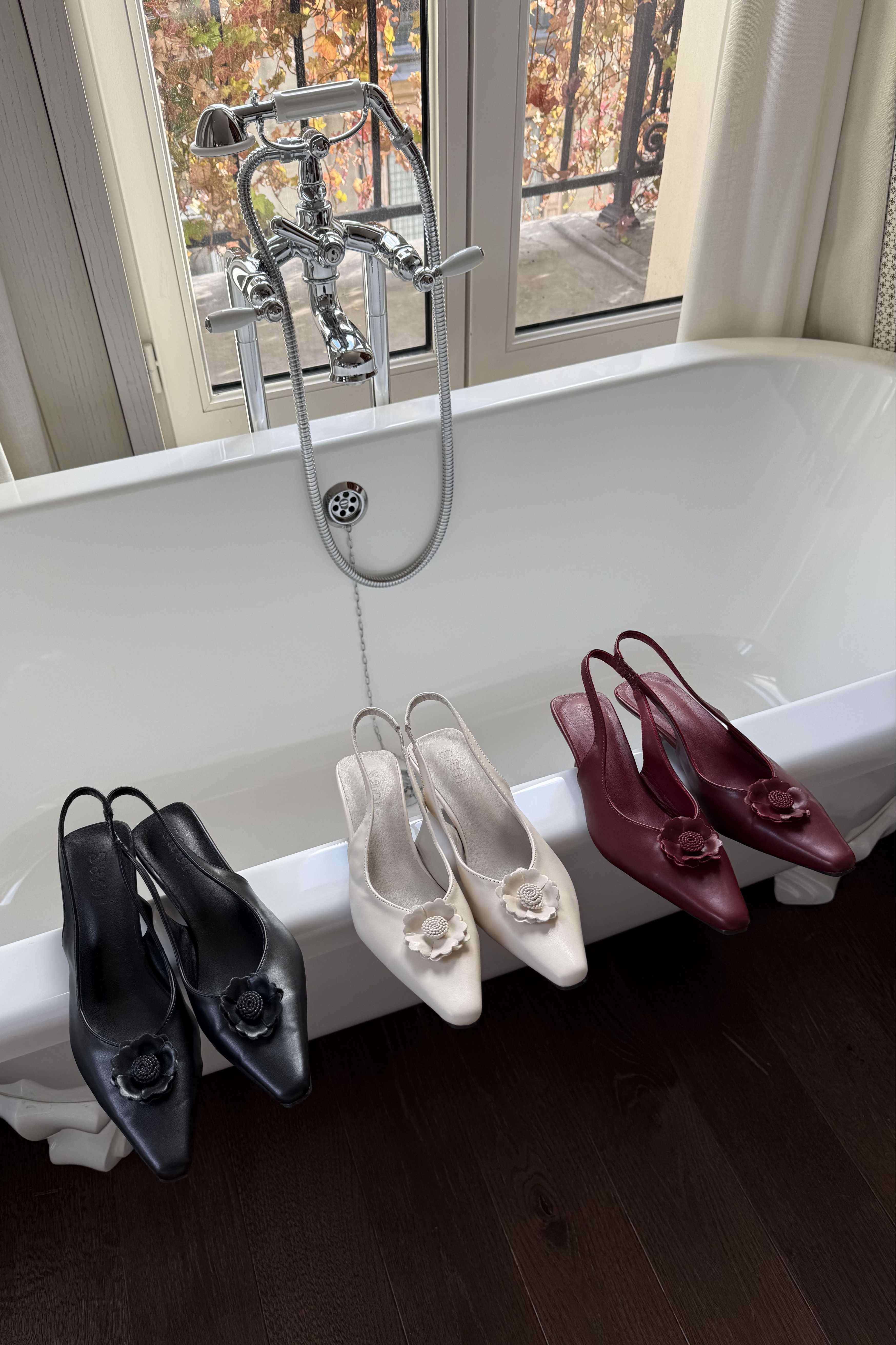 Amelie Slingback Heels in Noir - Image 6