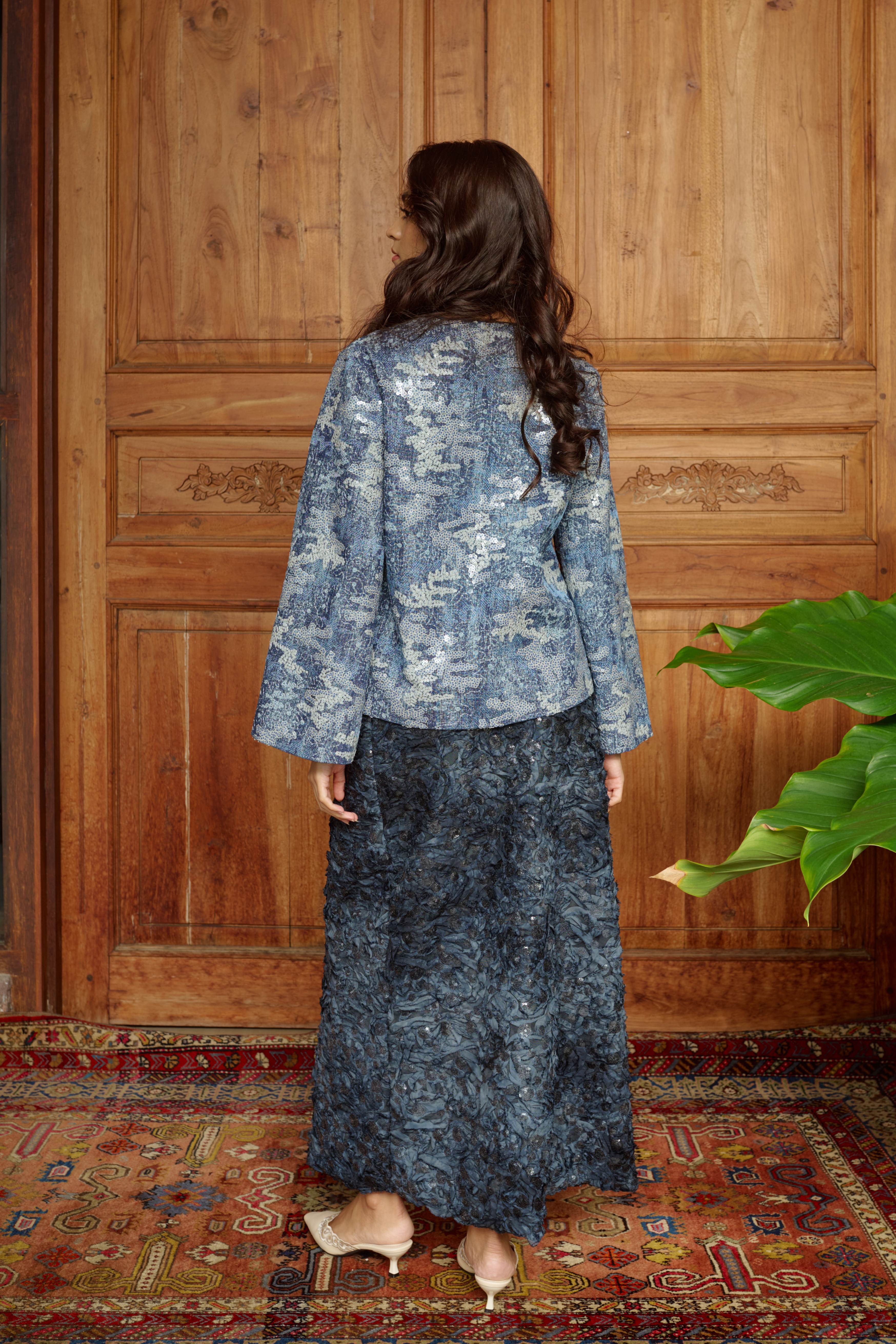 Amina Jacket in Blues Blue - Image 5