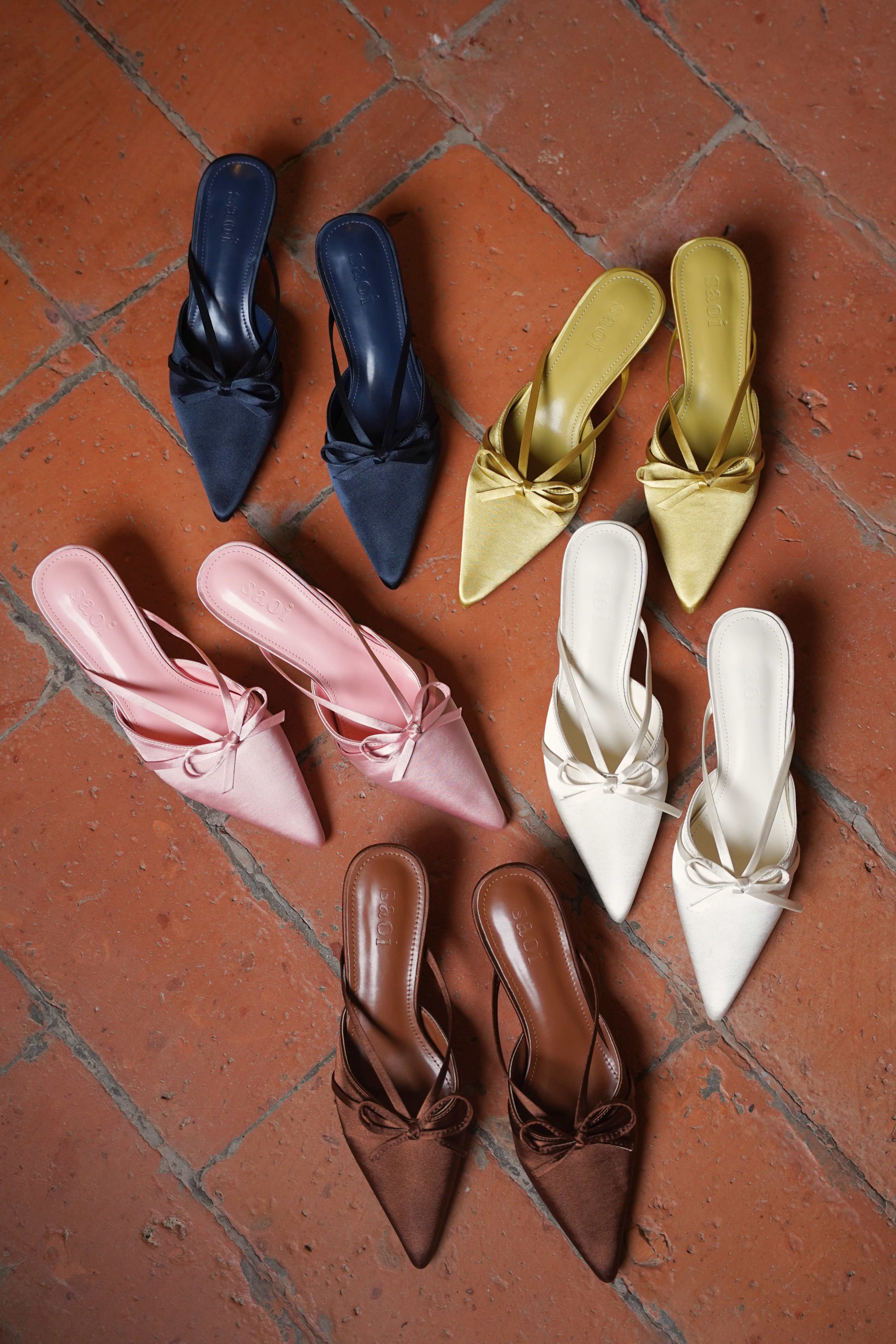 Amor Satin Heels in Pink Salt - Image 4