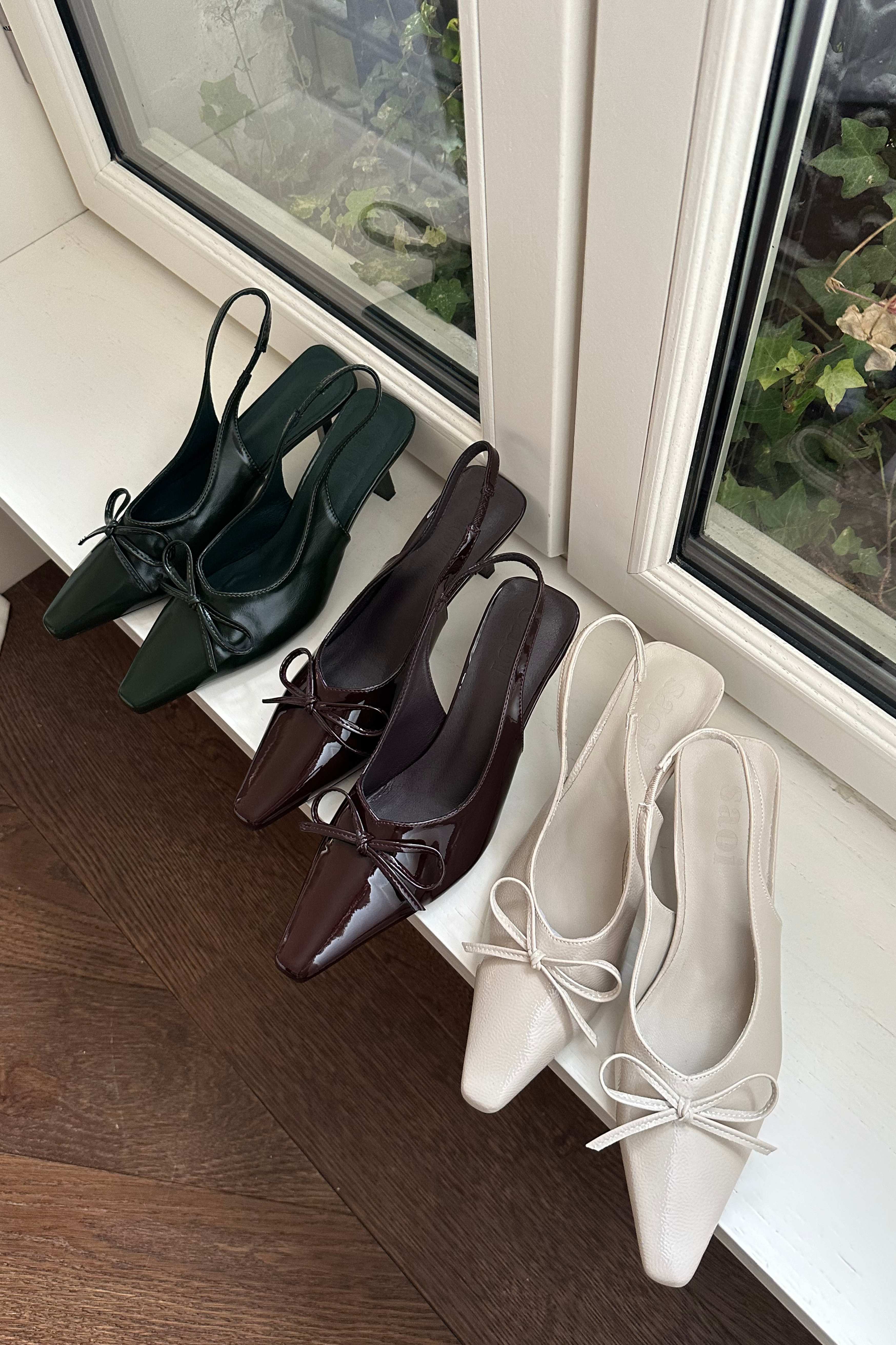 Annie Slingback Heels in Fall Green - Image 7