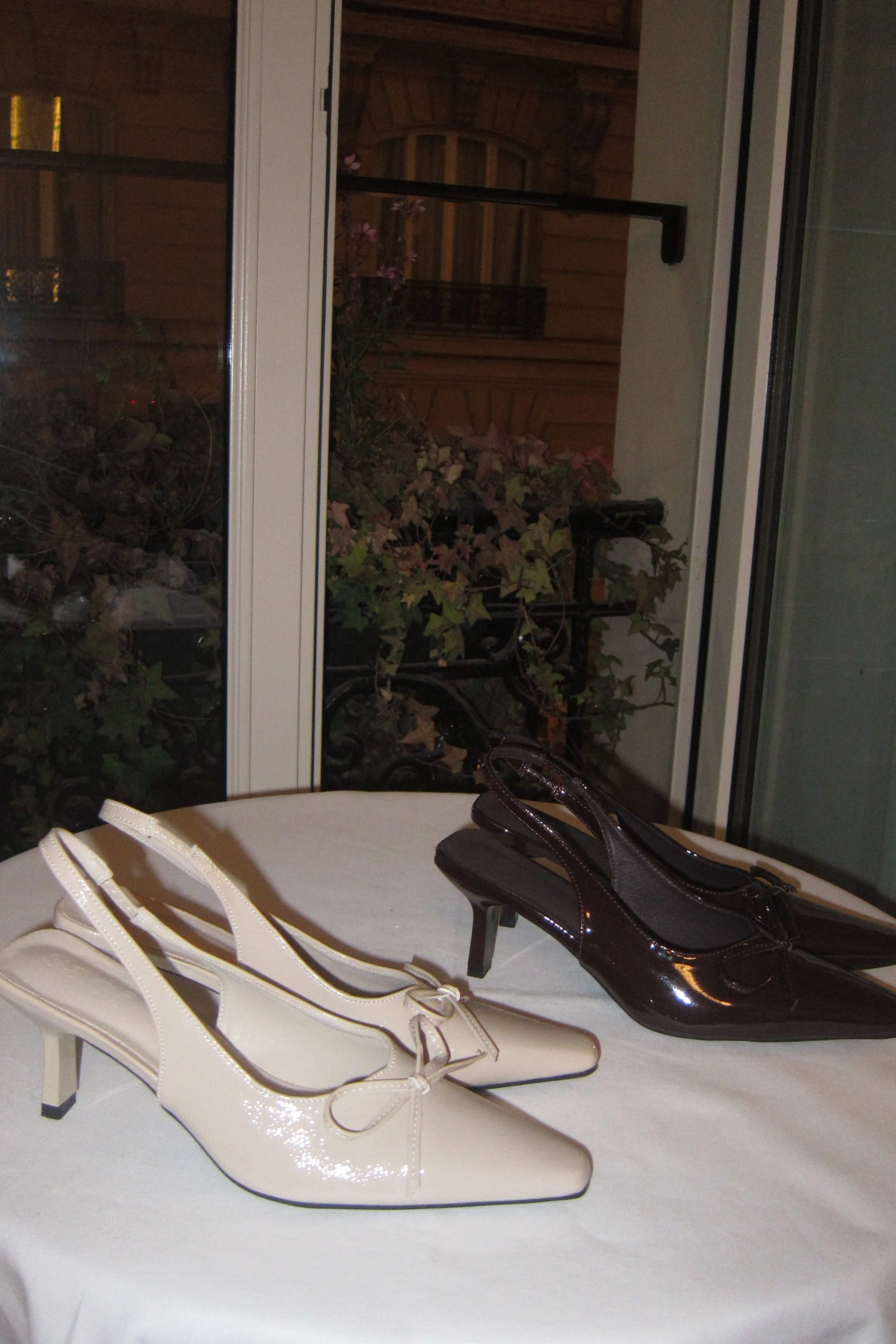 Annie Slingback Heels in Malt Vanilla - Image 5