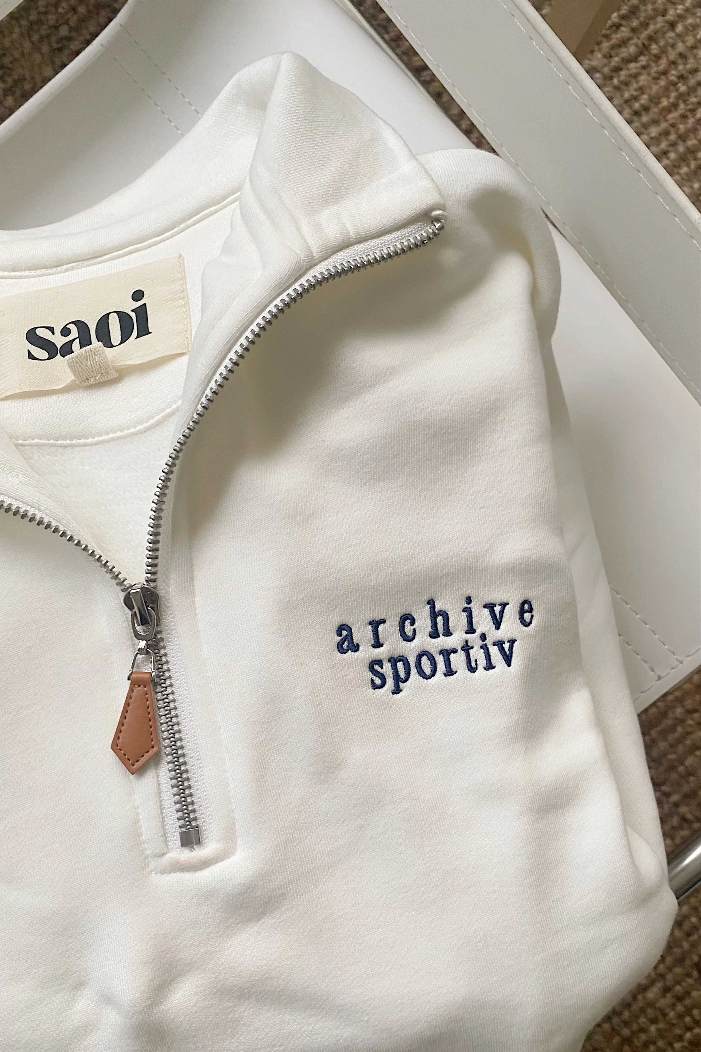 Archive Sweatshirt in Off-White - Image 8