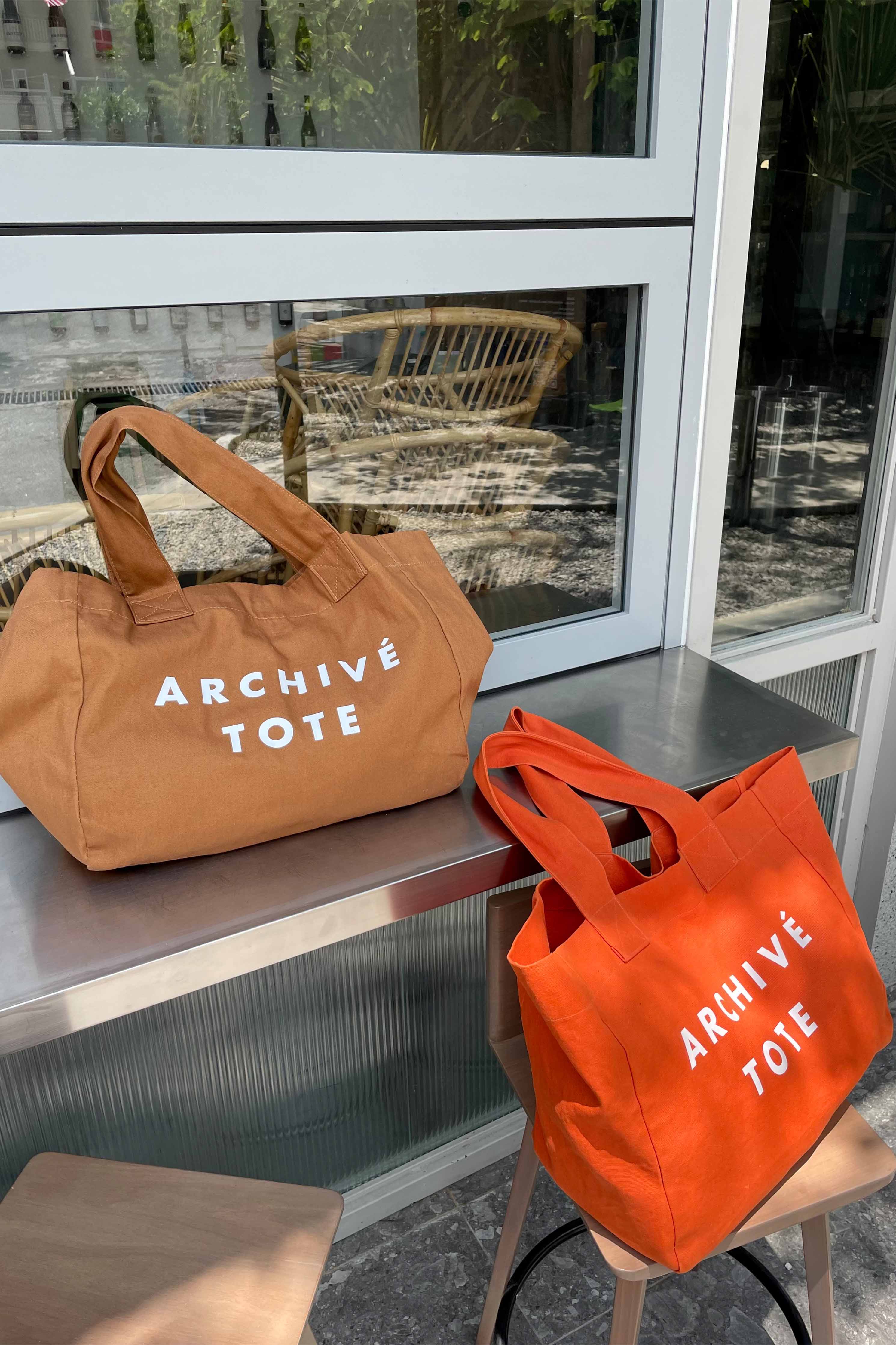 Warehouse Sale Archive Tote in Mochi Brown - Image 4