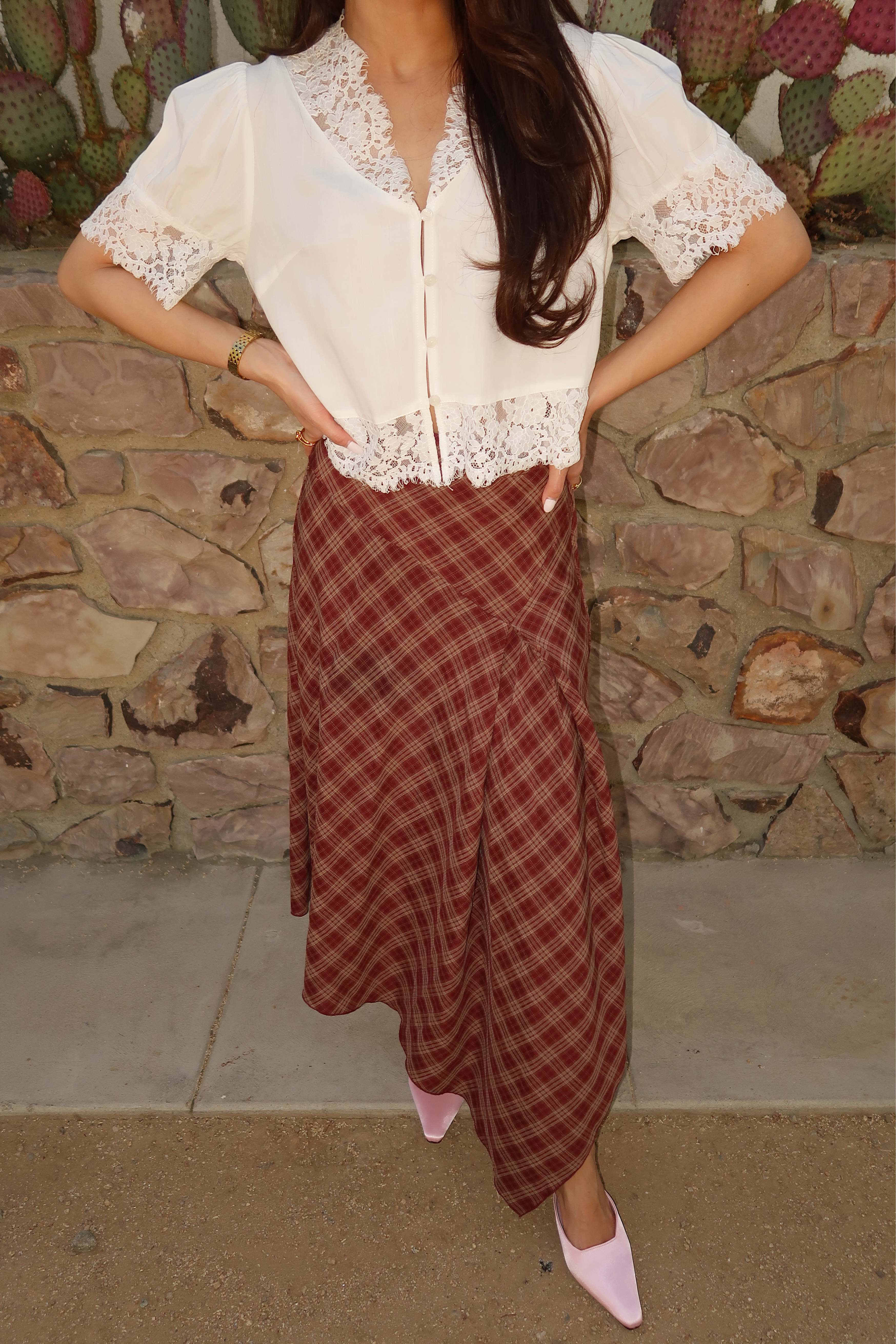 Brandy Maxi Layered Skirt in Caliente - Image 5