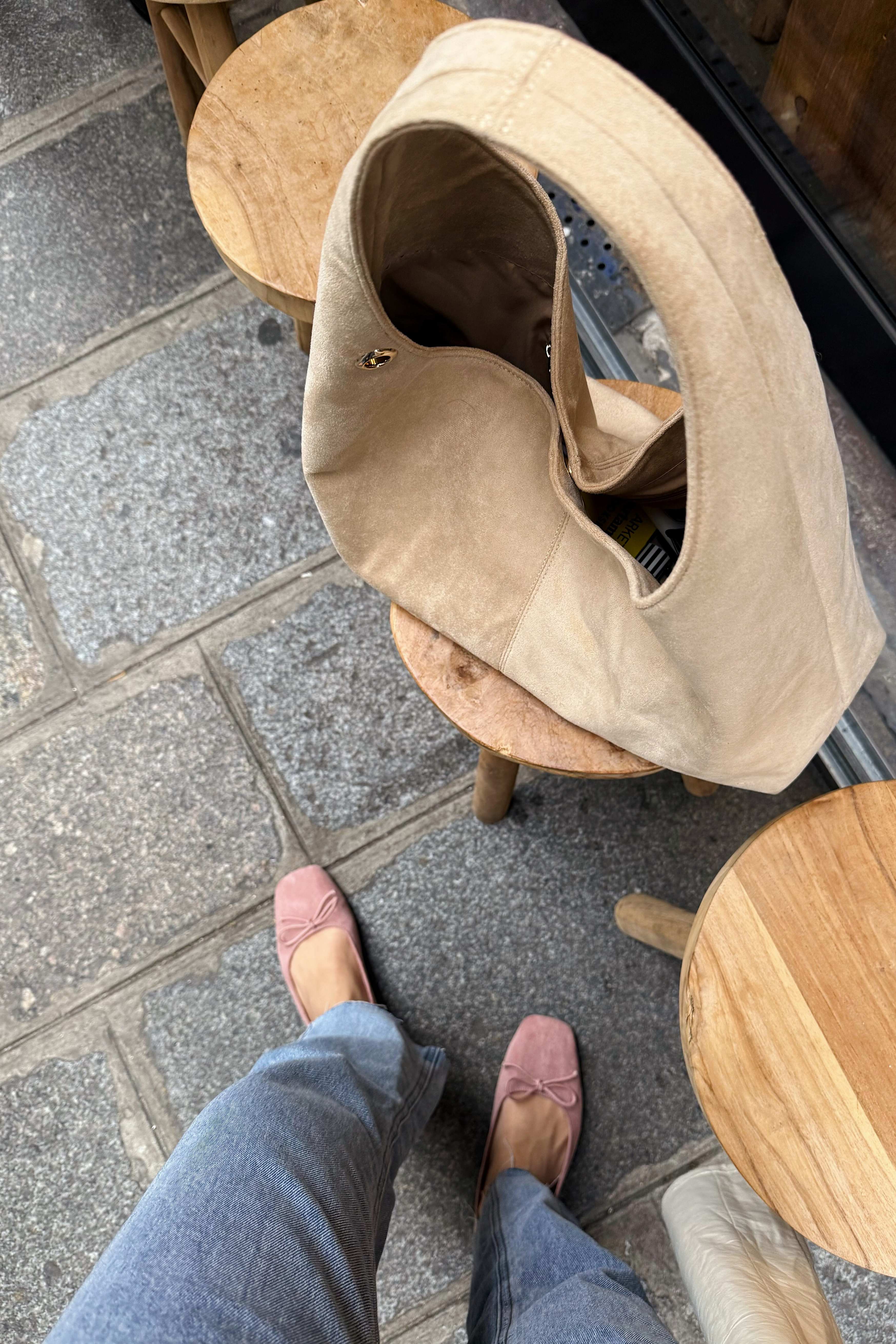 Carrie Midi Suede in Vanilla Latte - Image 6