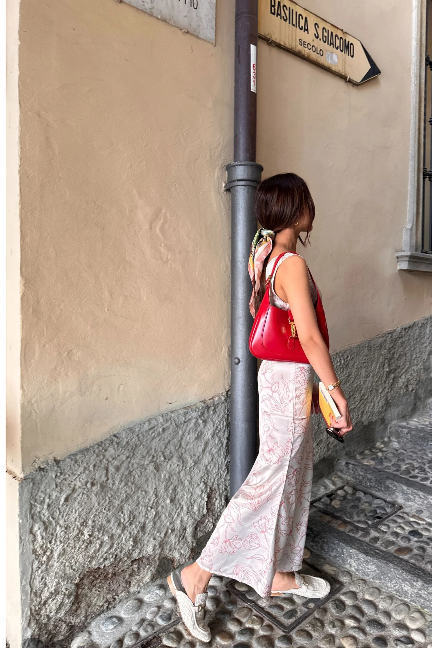 Del Mar Long Dress in Rosie Red - Image 3
