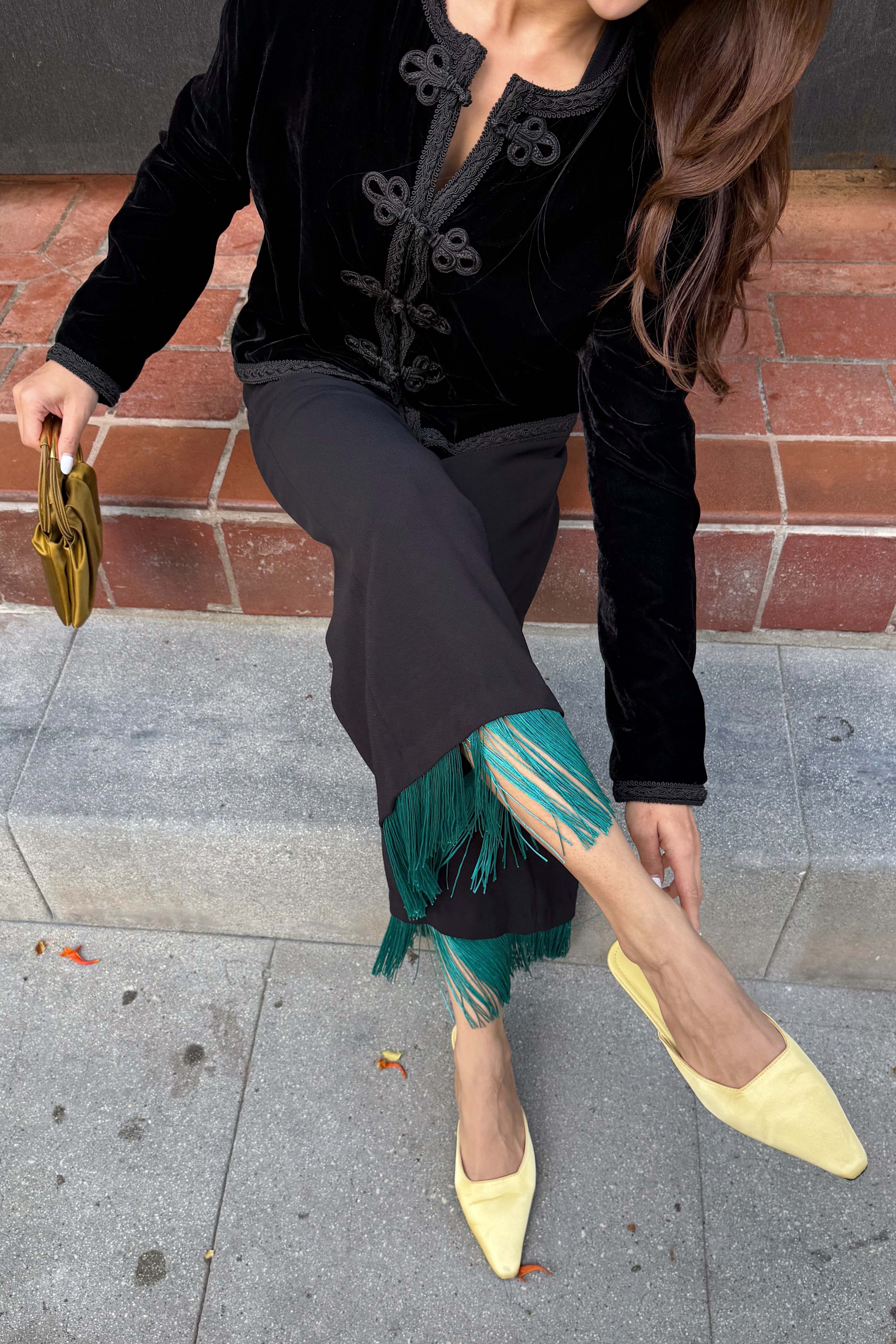 Elle Satin Heels in Buttercup - Image 3