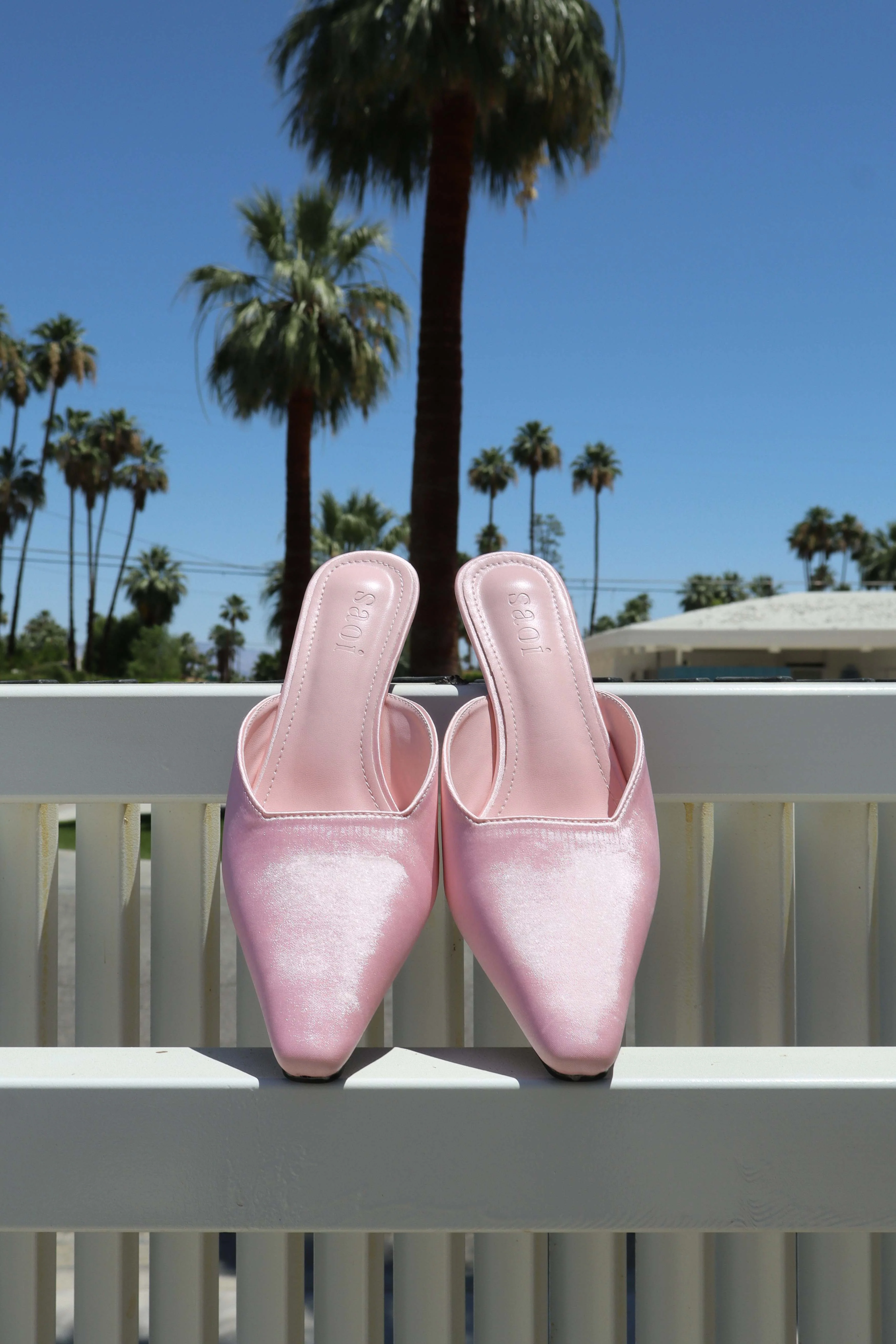 Elle Satin Heels in Elle Woods - Image 2