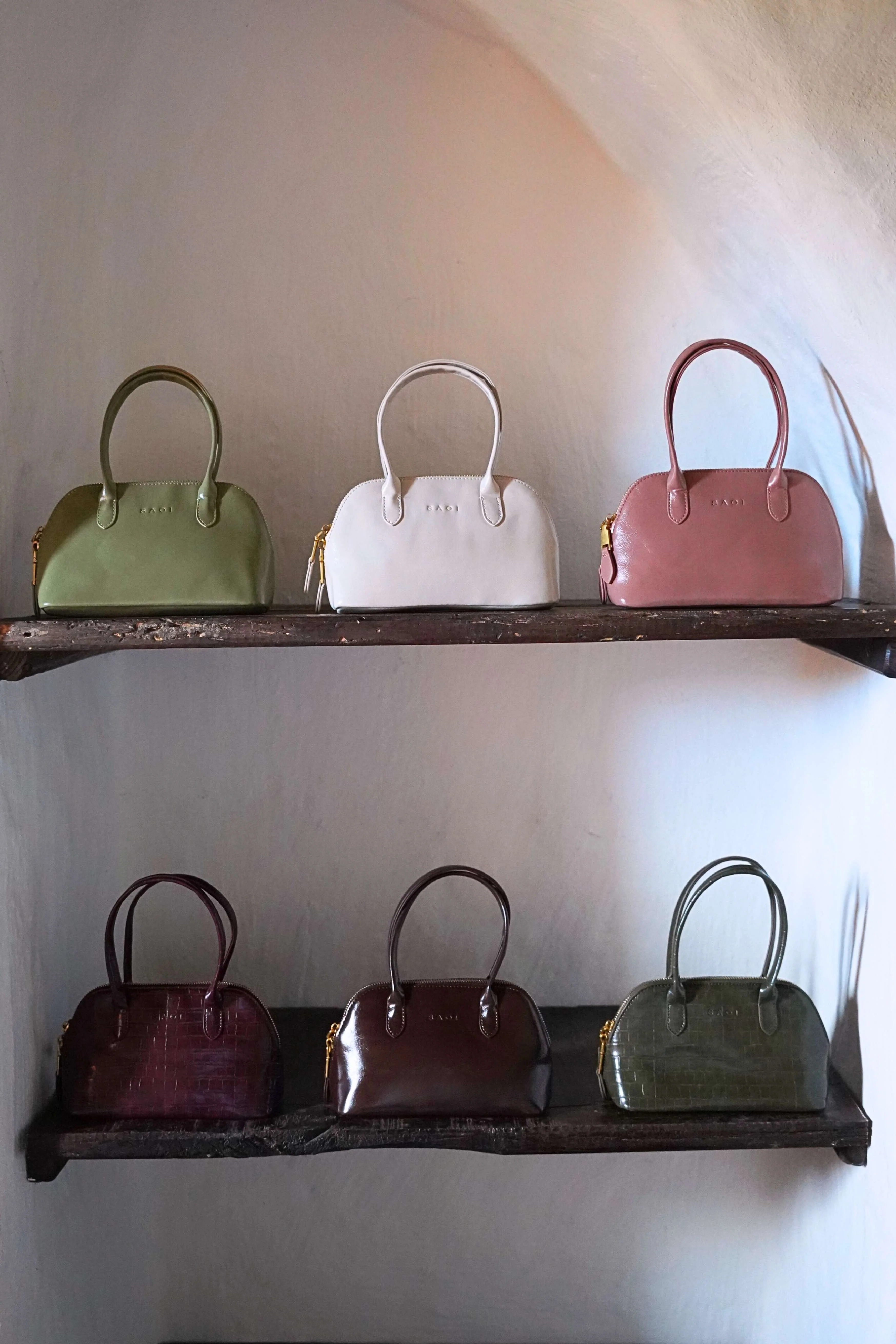 Elsa Bag in Croc Olive - Image 7