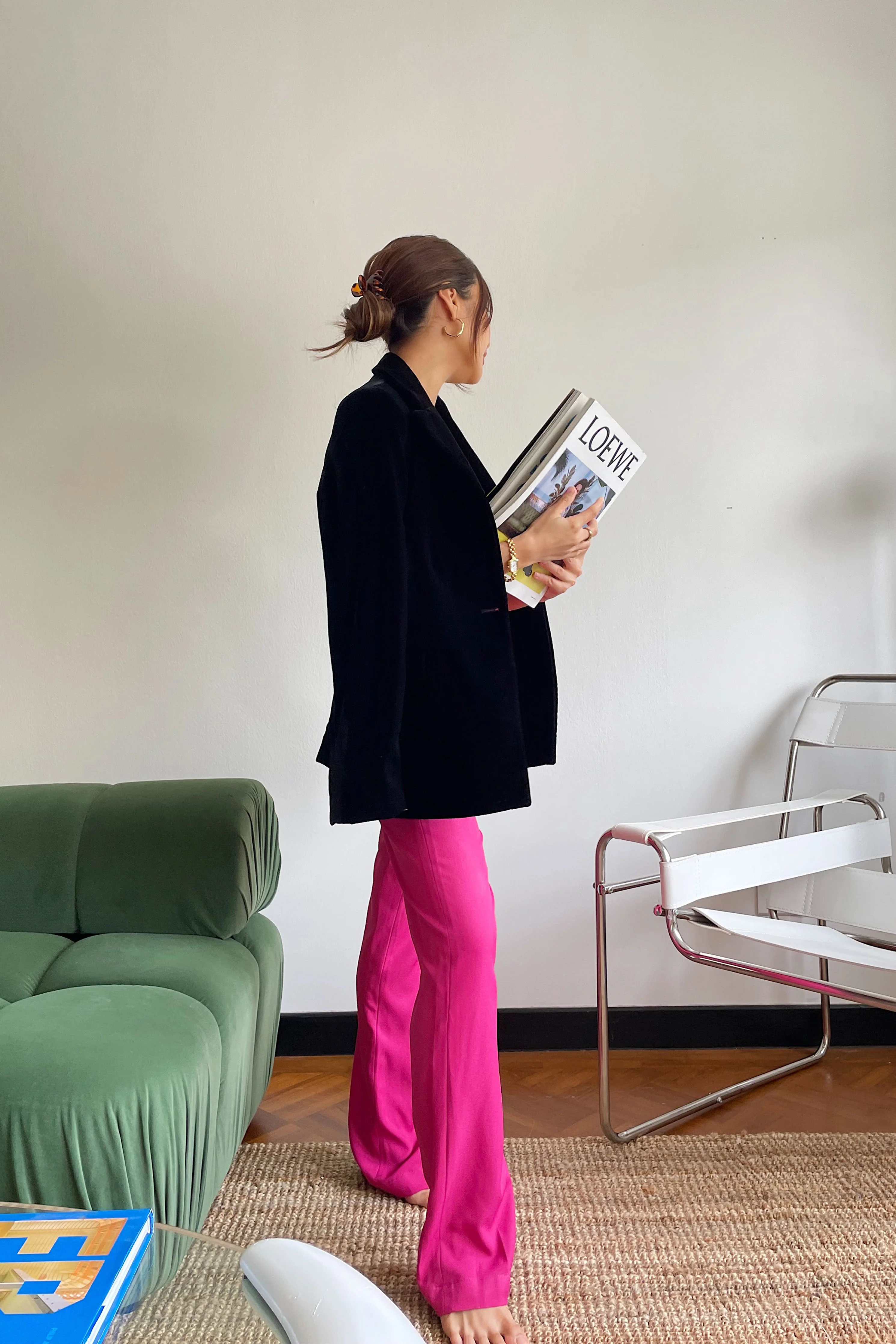 Flores Pants in Fuchsia - Image 3
