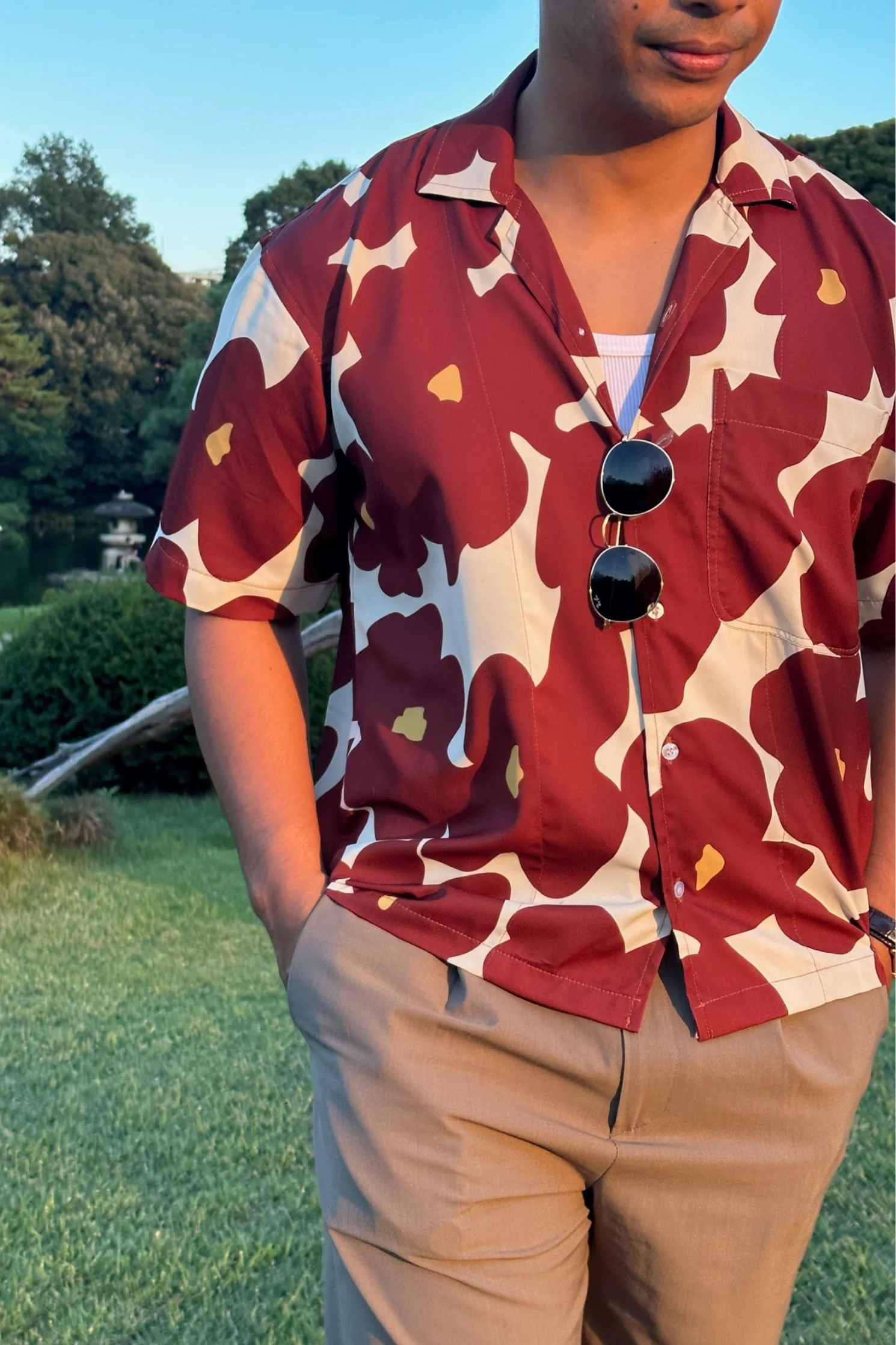 Fuji Shirt in Red - Image 4