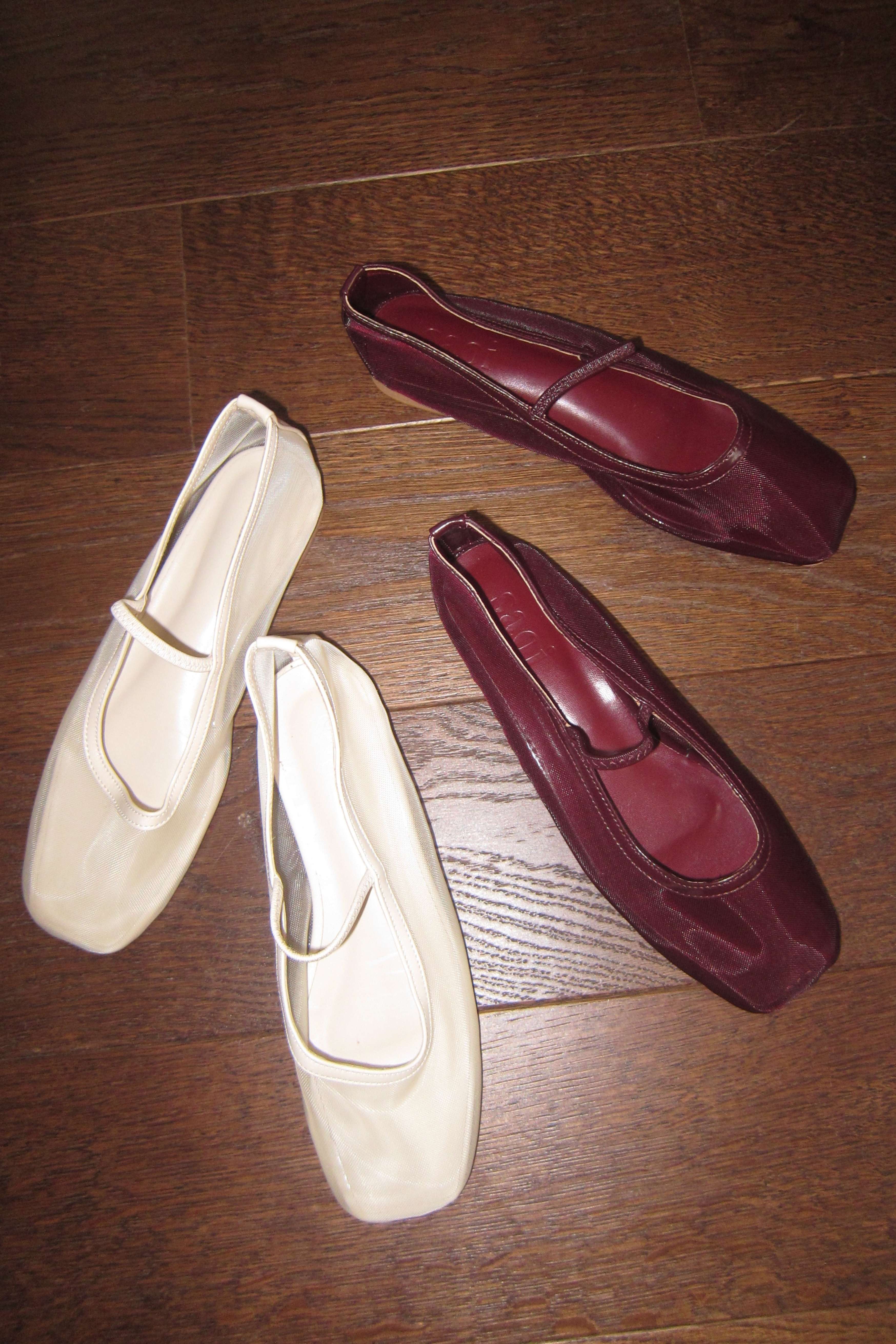 Janet Mesh Flats in Vanilla - Image 4