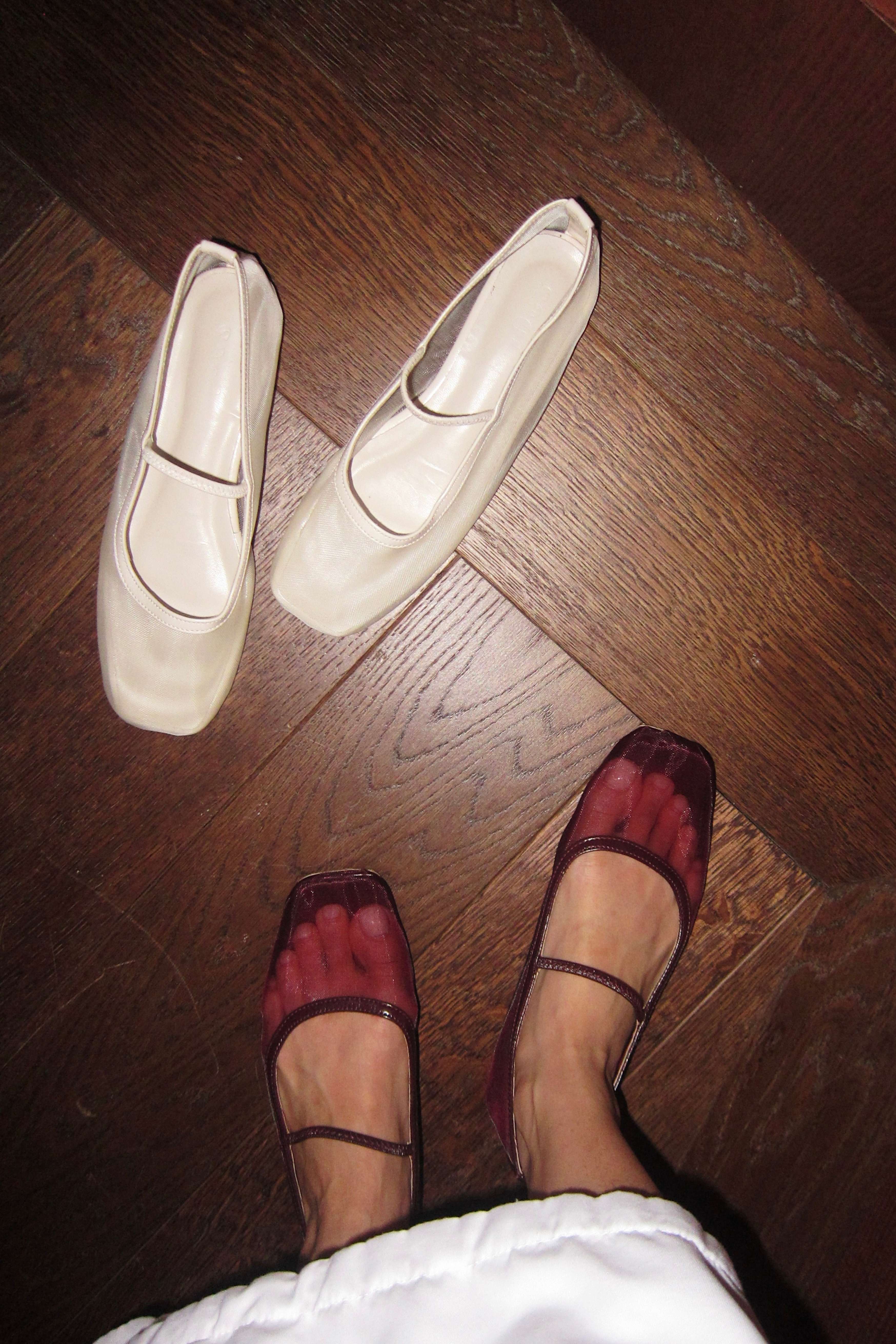 Janet Mesh Flats in Vanilla - Image 8