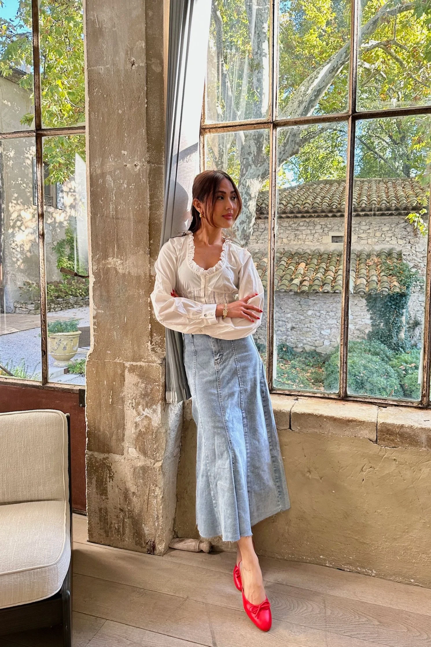 Jeanne Denim Skirt - Image 3