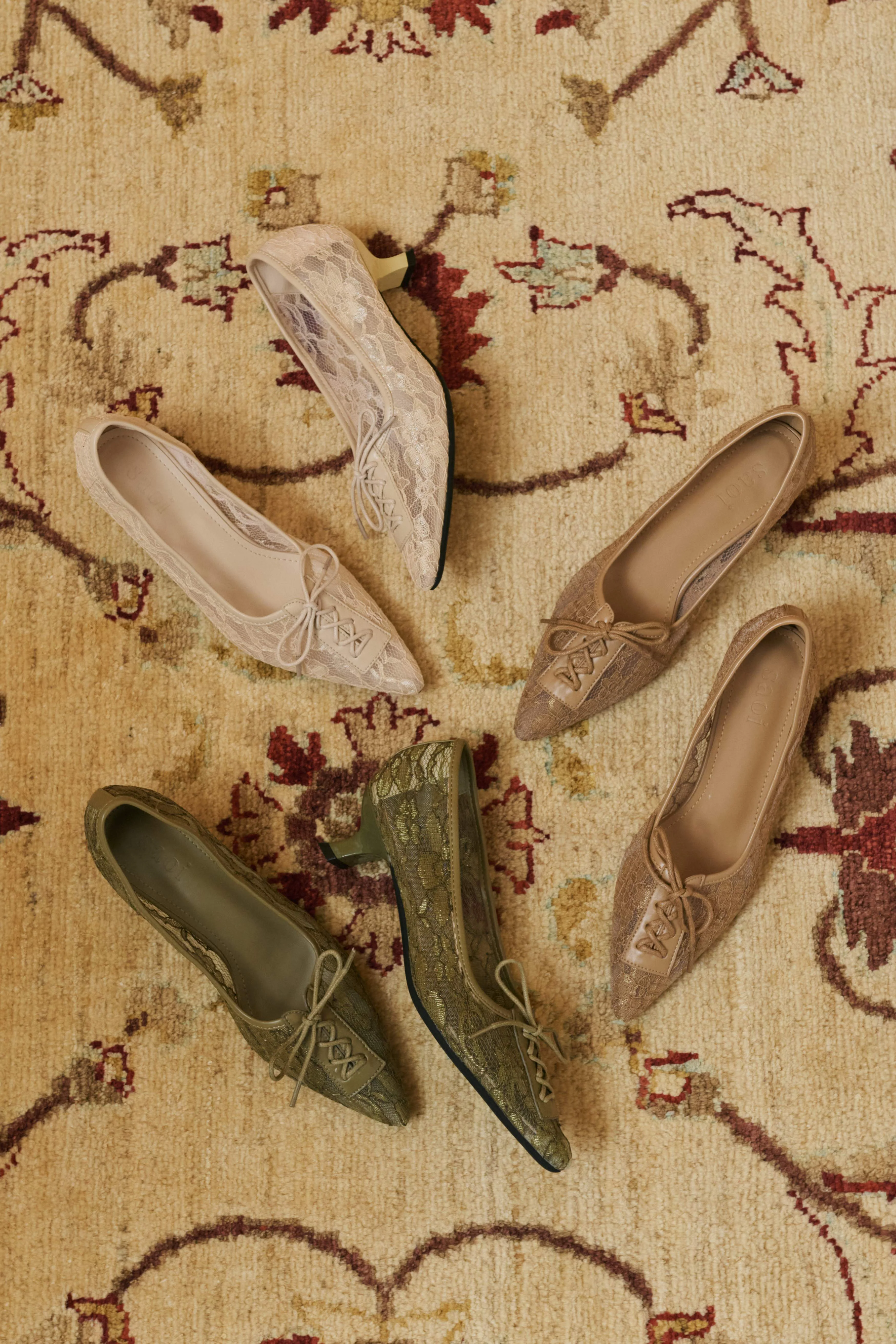 Jude Lace Heels in Nude - Image 6