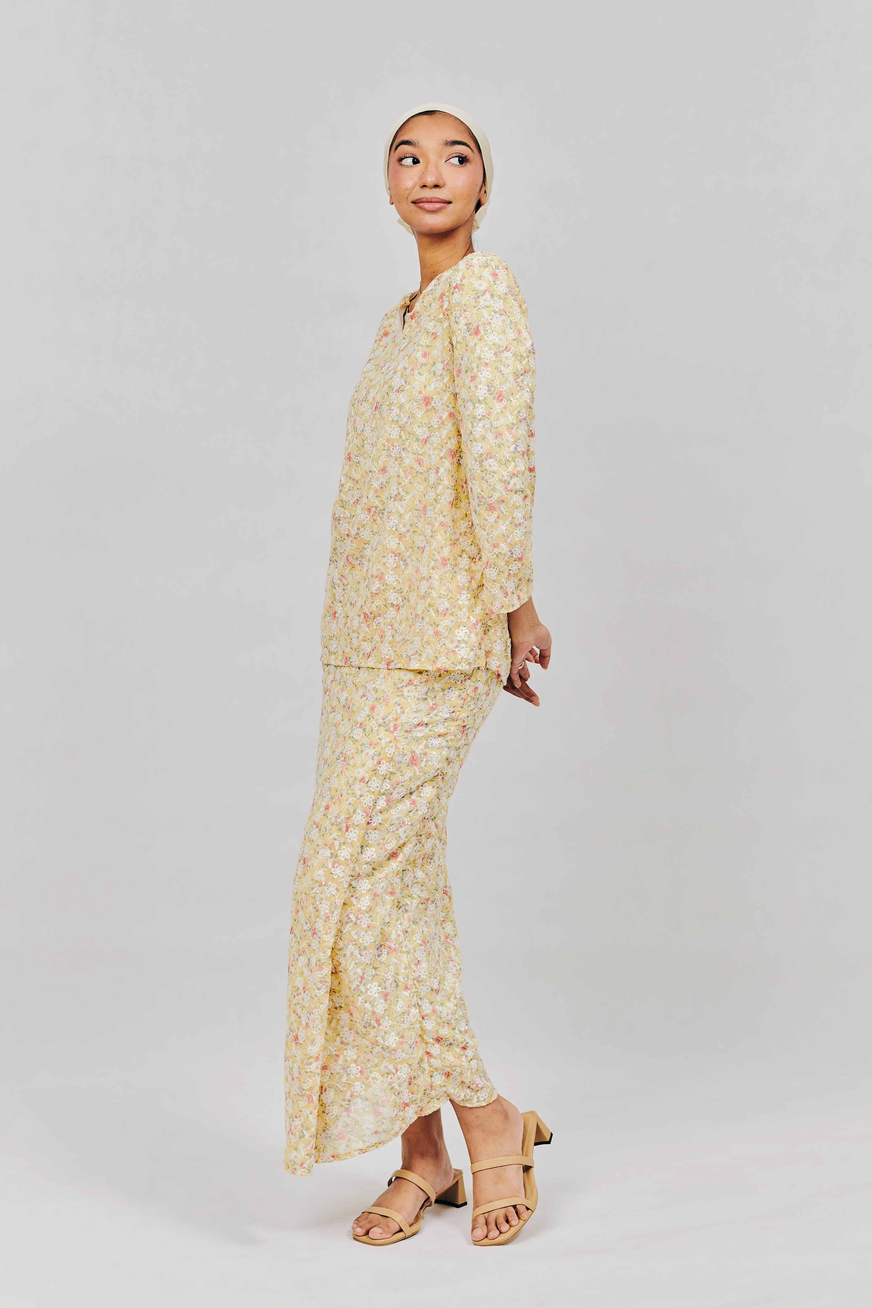 Kurung Kedah in Seri Pagi Yellow - Image 3