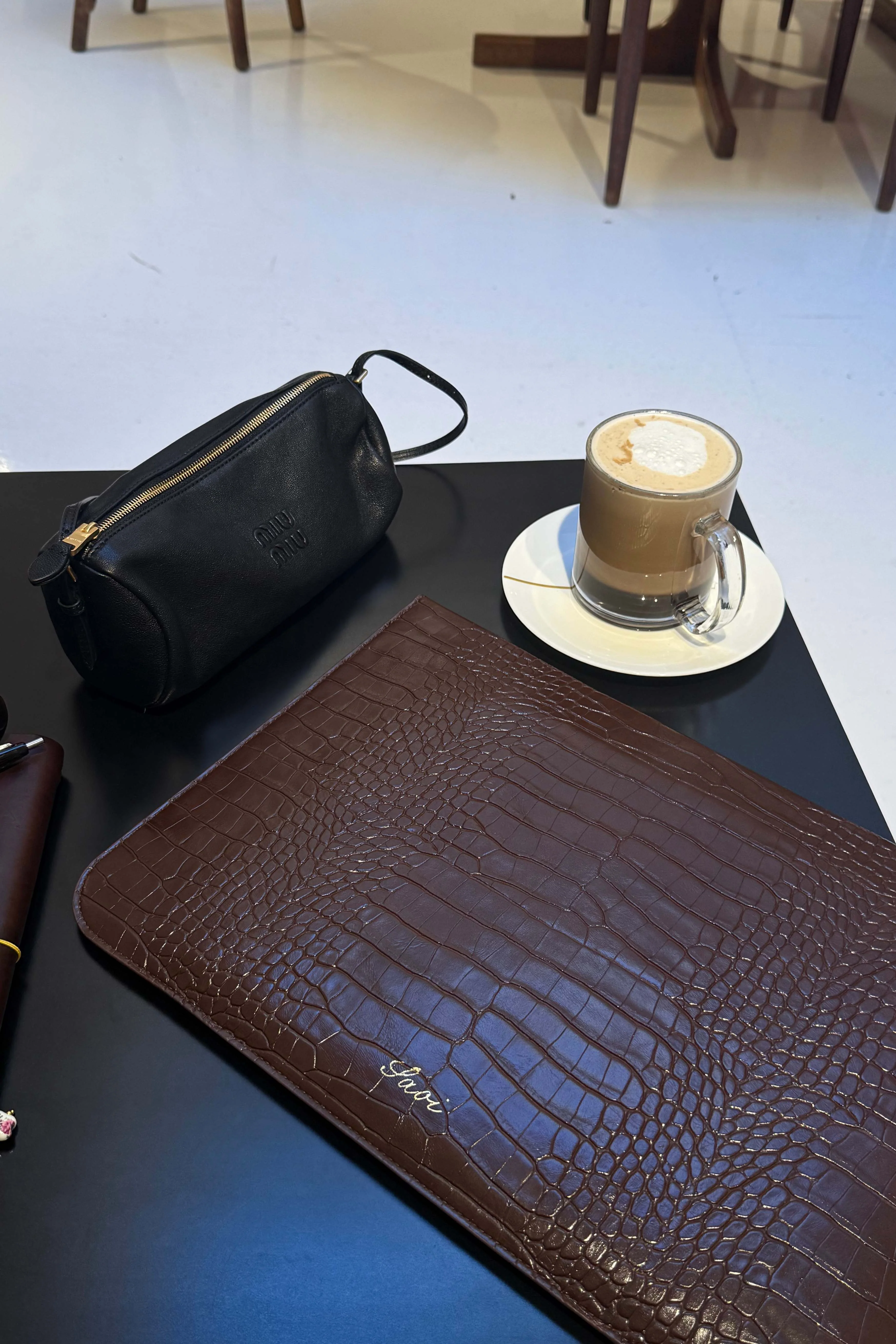 Laptop Case in Croc Brown - Image 4