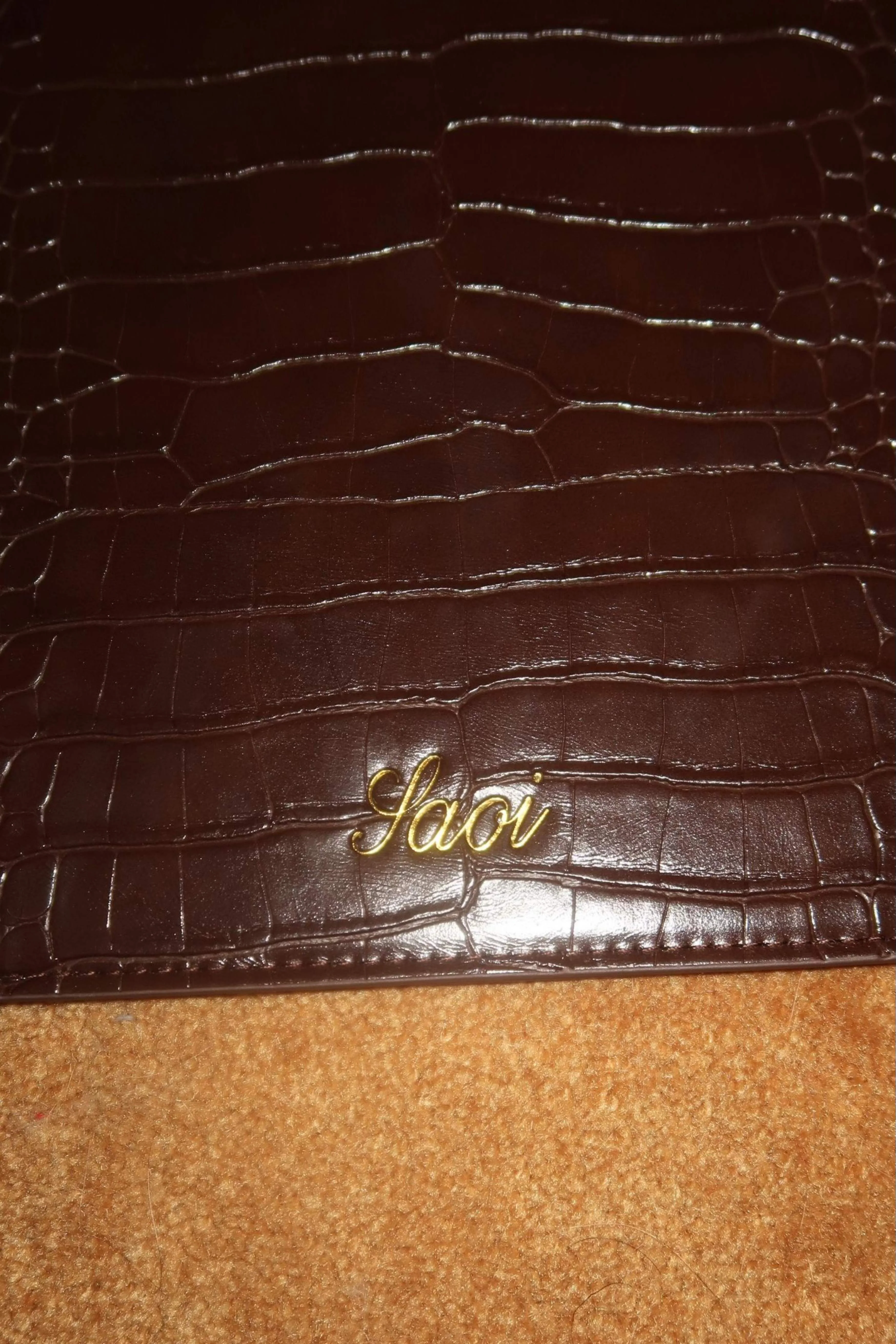 Laptop Case in Croc Brown - Image 6