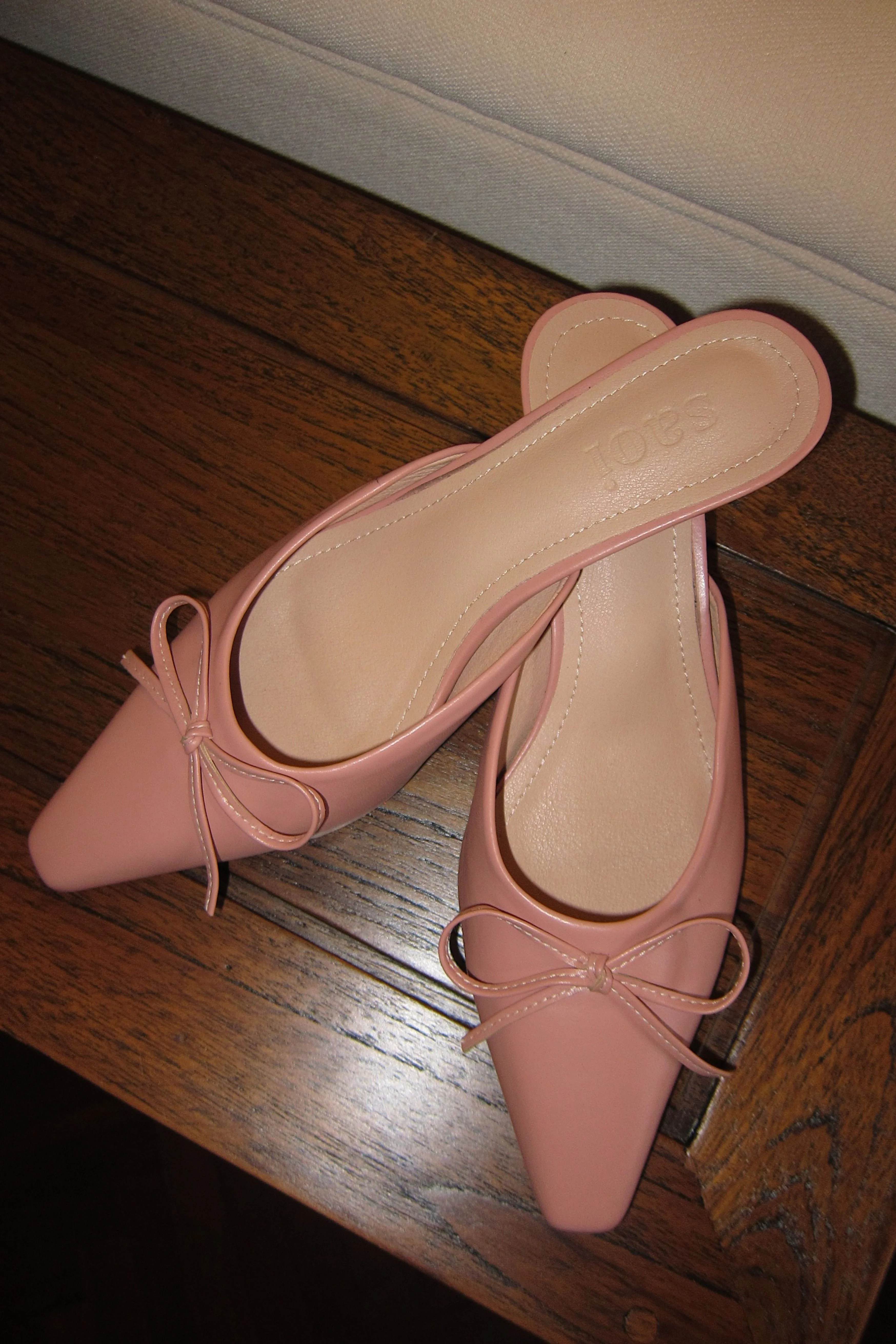 Lola Kitten Heels in Blush Pink - Image 3