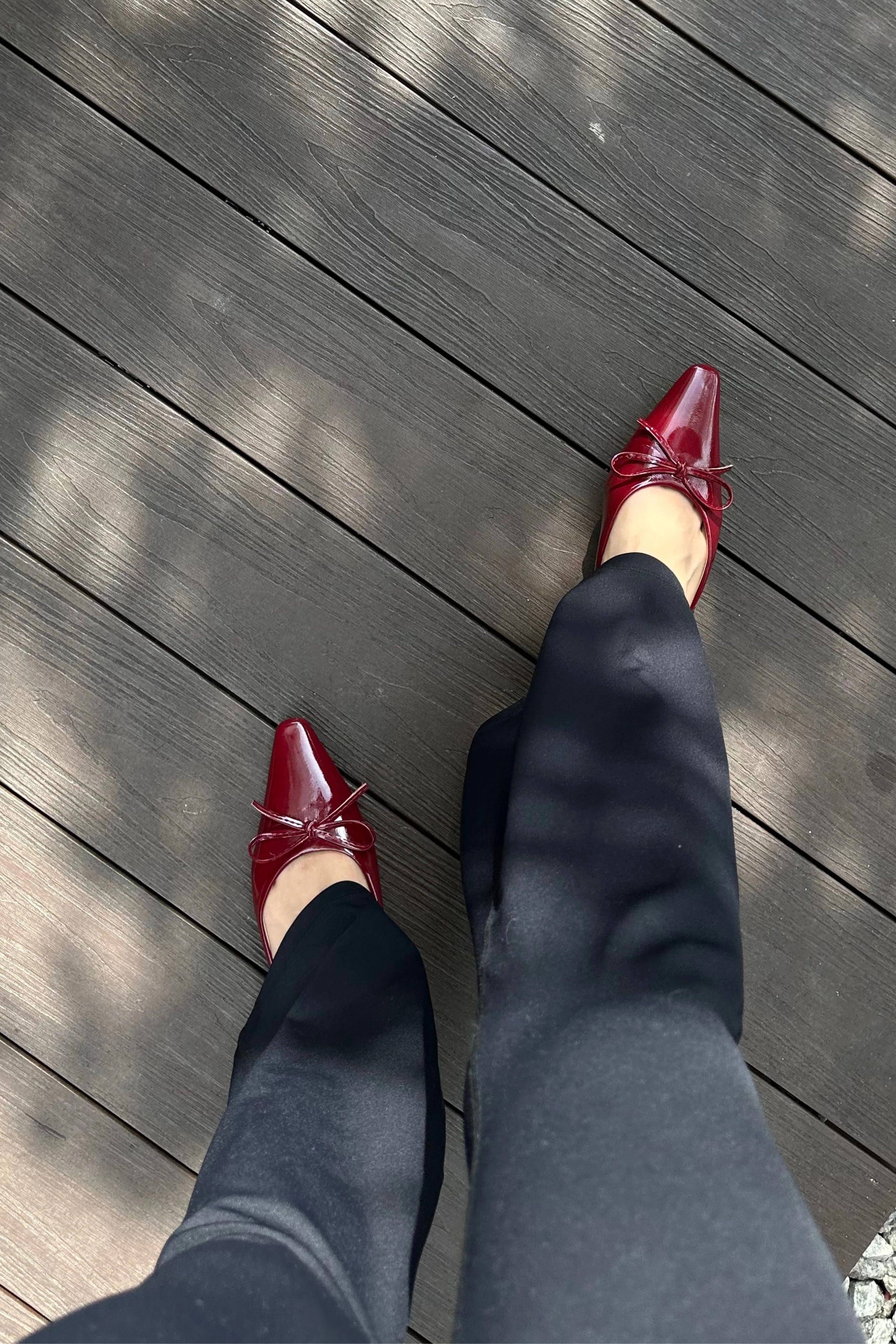 Lola Kitten Heels in Burgundy Maroon - Image 5