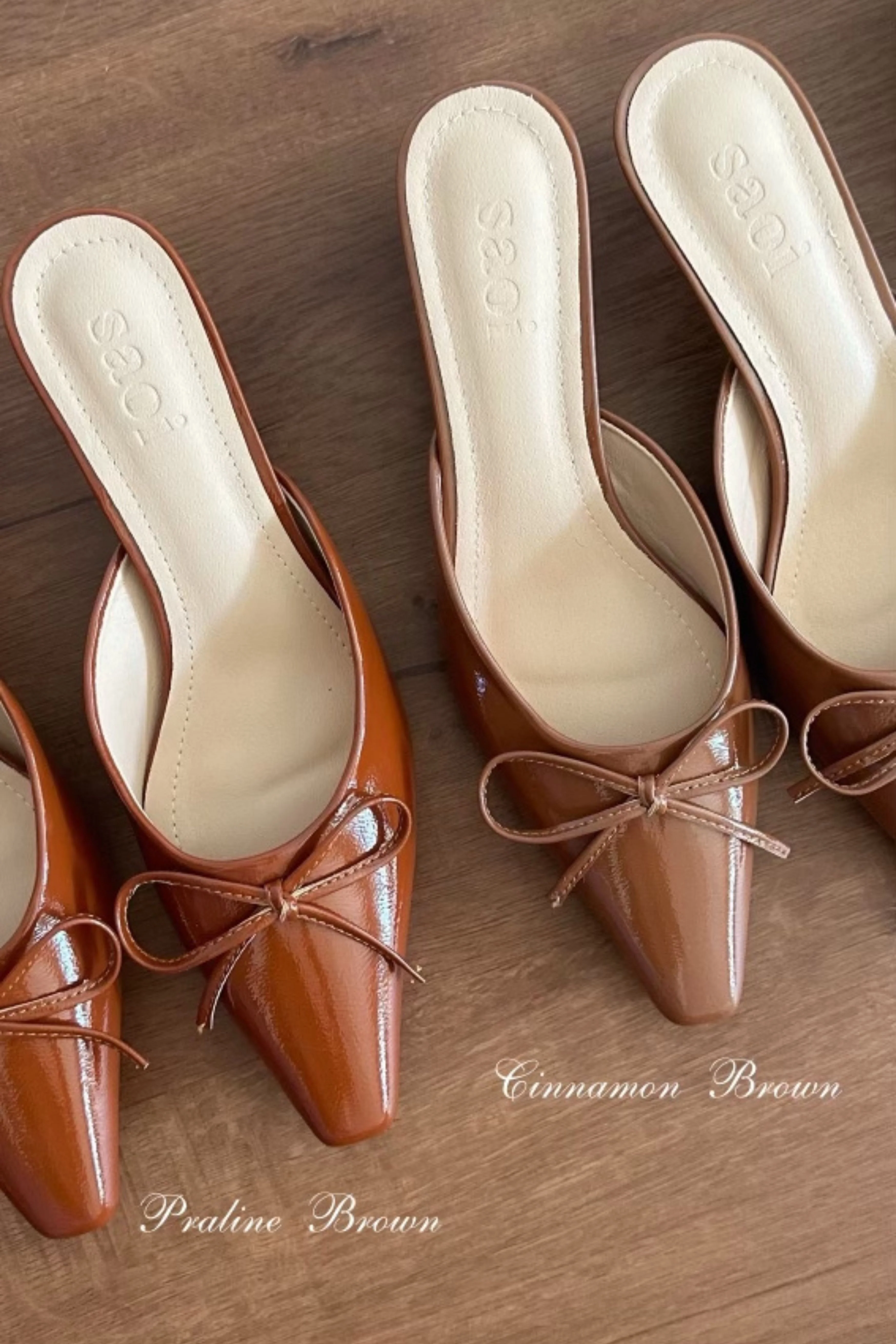 Lola Kitten Heels in Praline Brown - Image 4