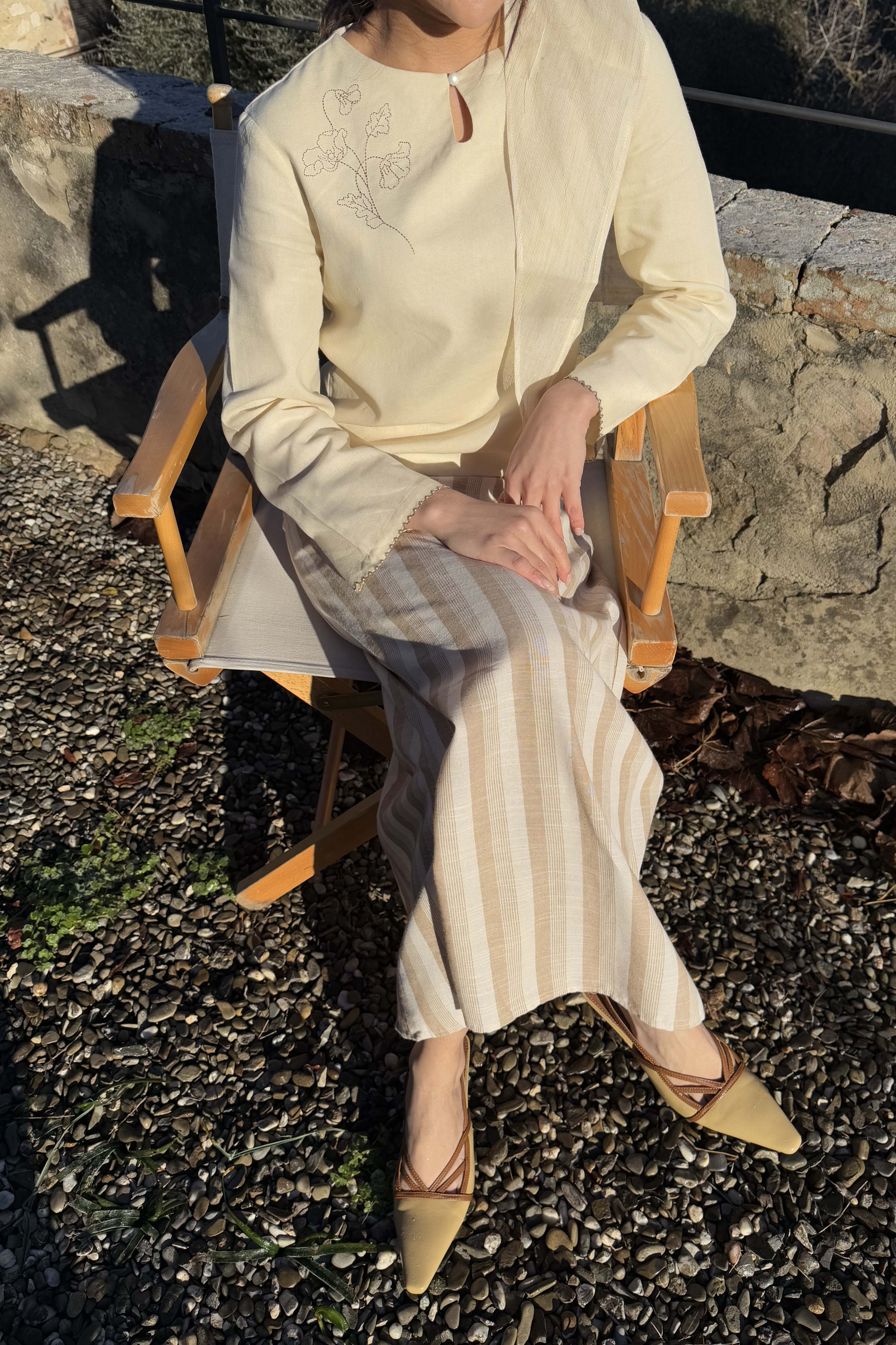 Naima Slingback Heels in Almond - Image 4