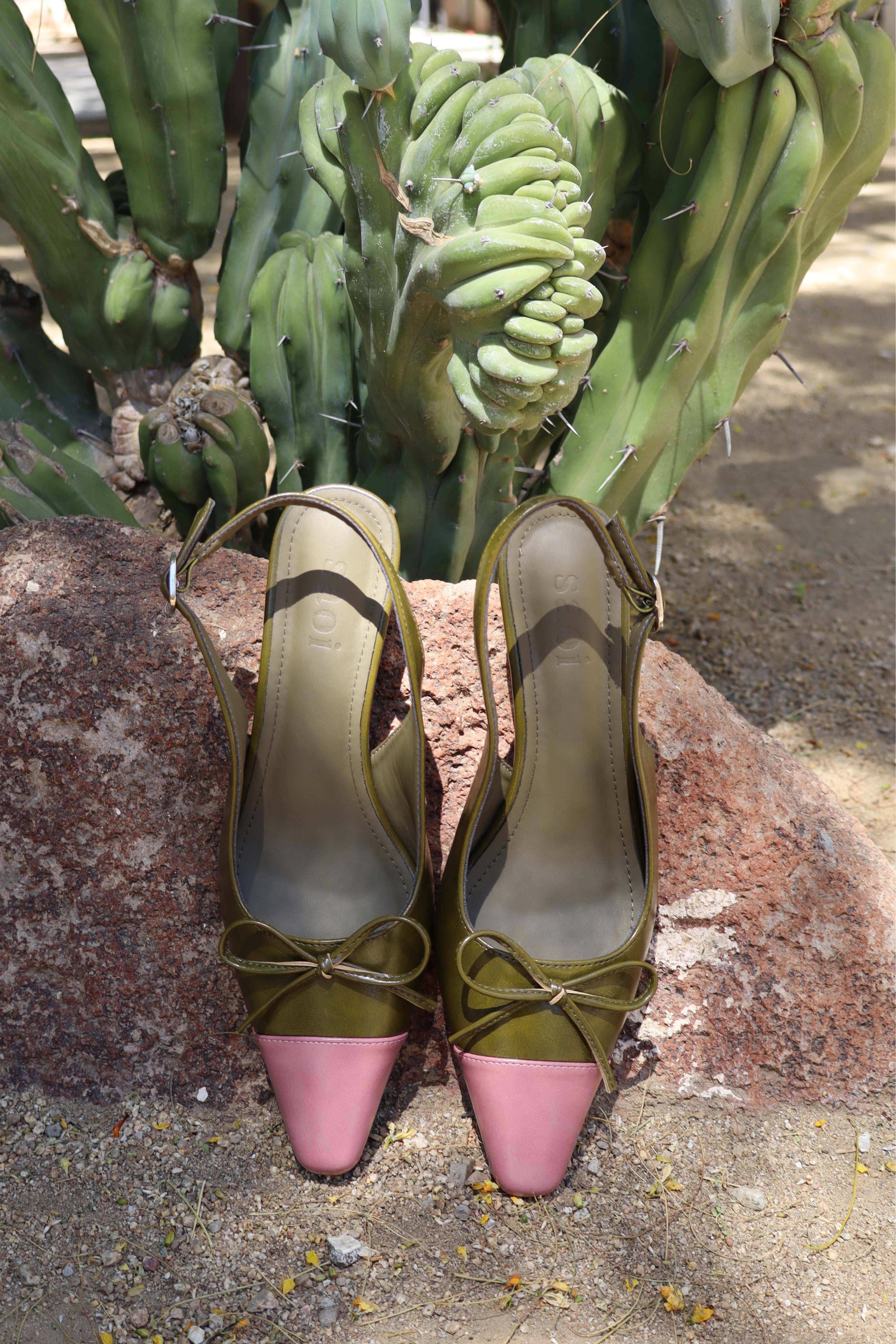 Naomi Slingback Heels in Cadillac Green - Image 6