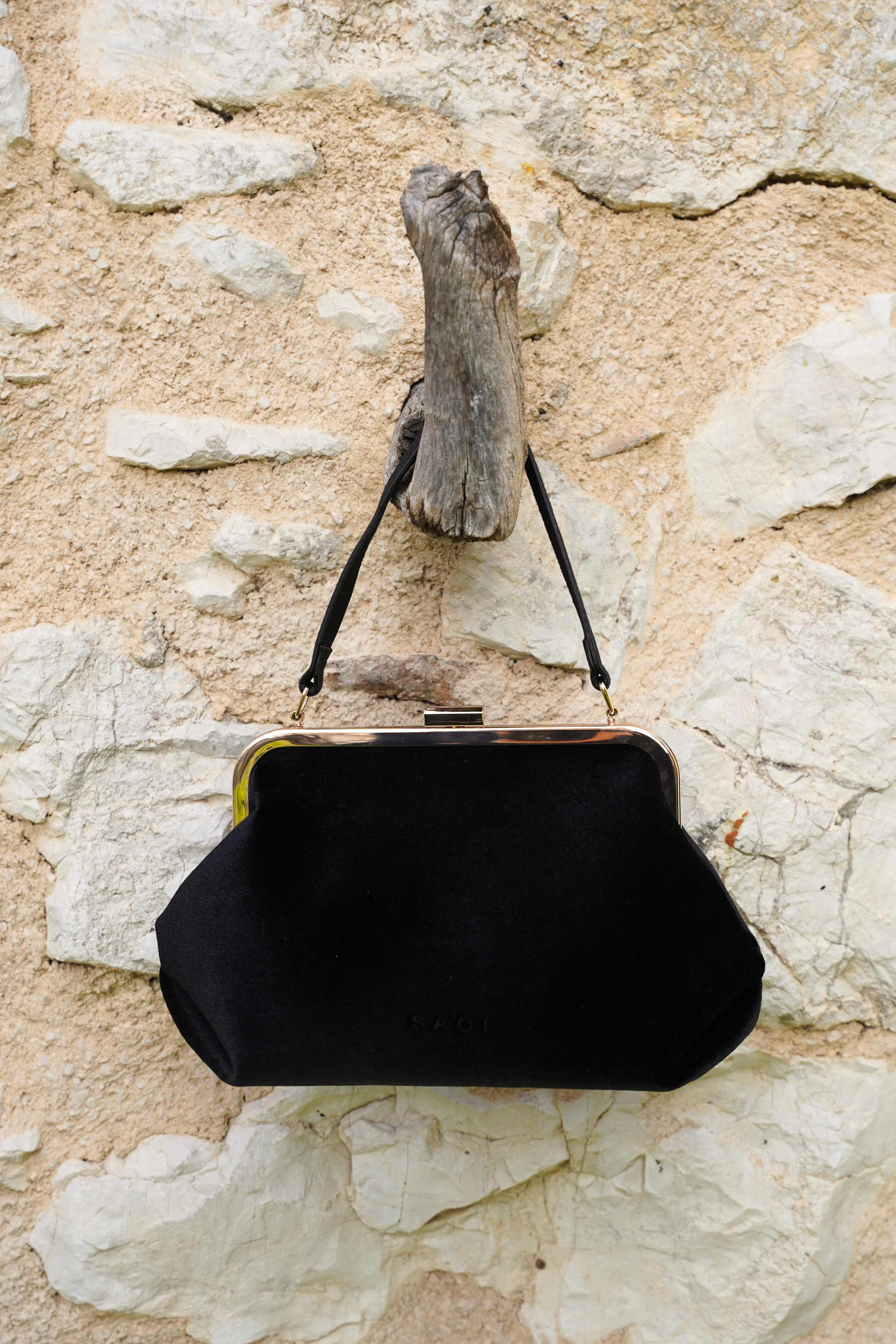Nara Clutch in Black Olive - Image 2