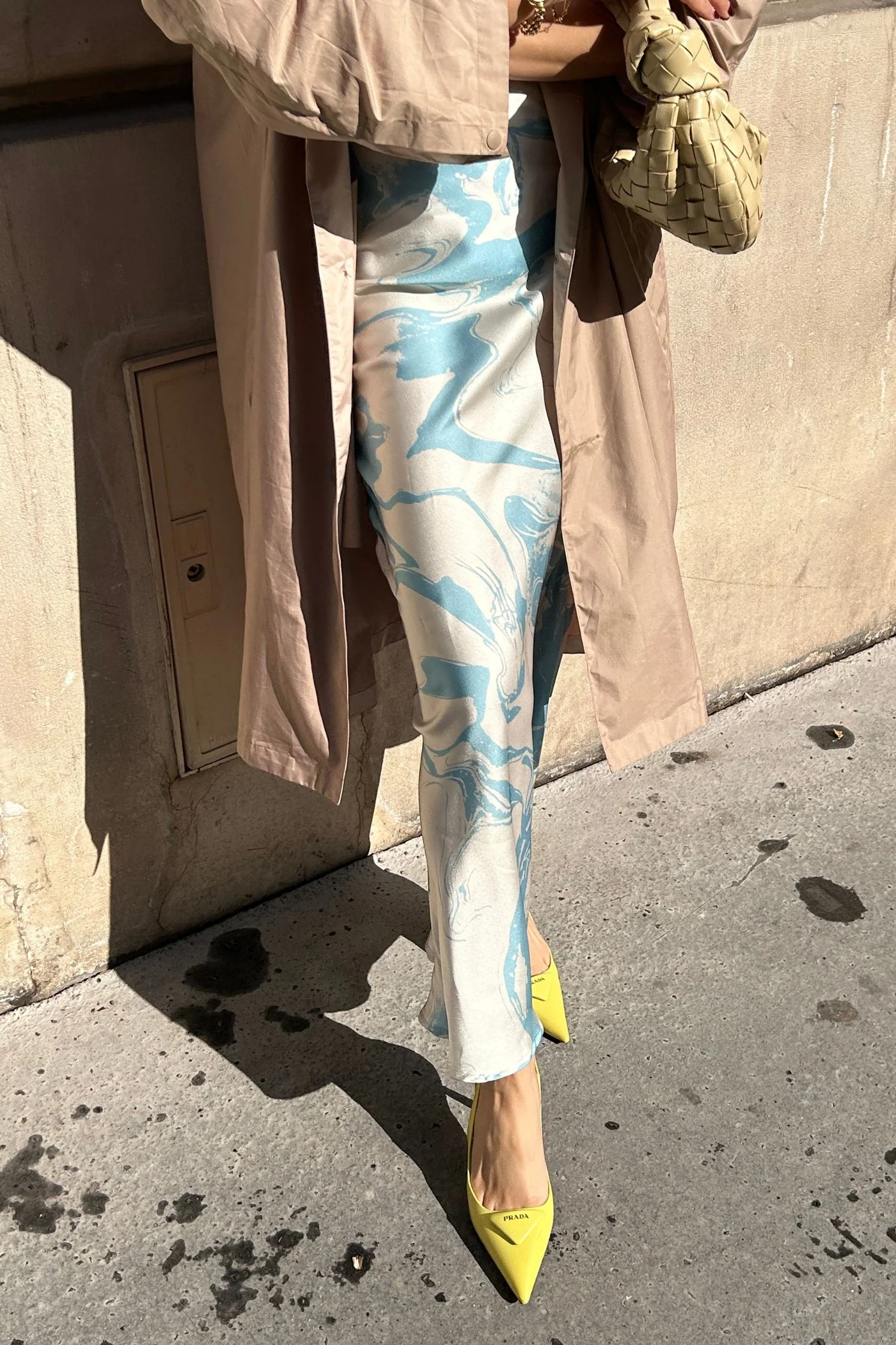 Palermo Maxi Skirt in Cerulean Blue - Image 5