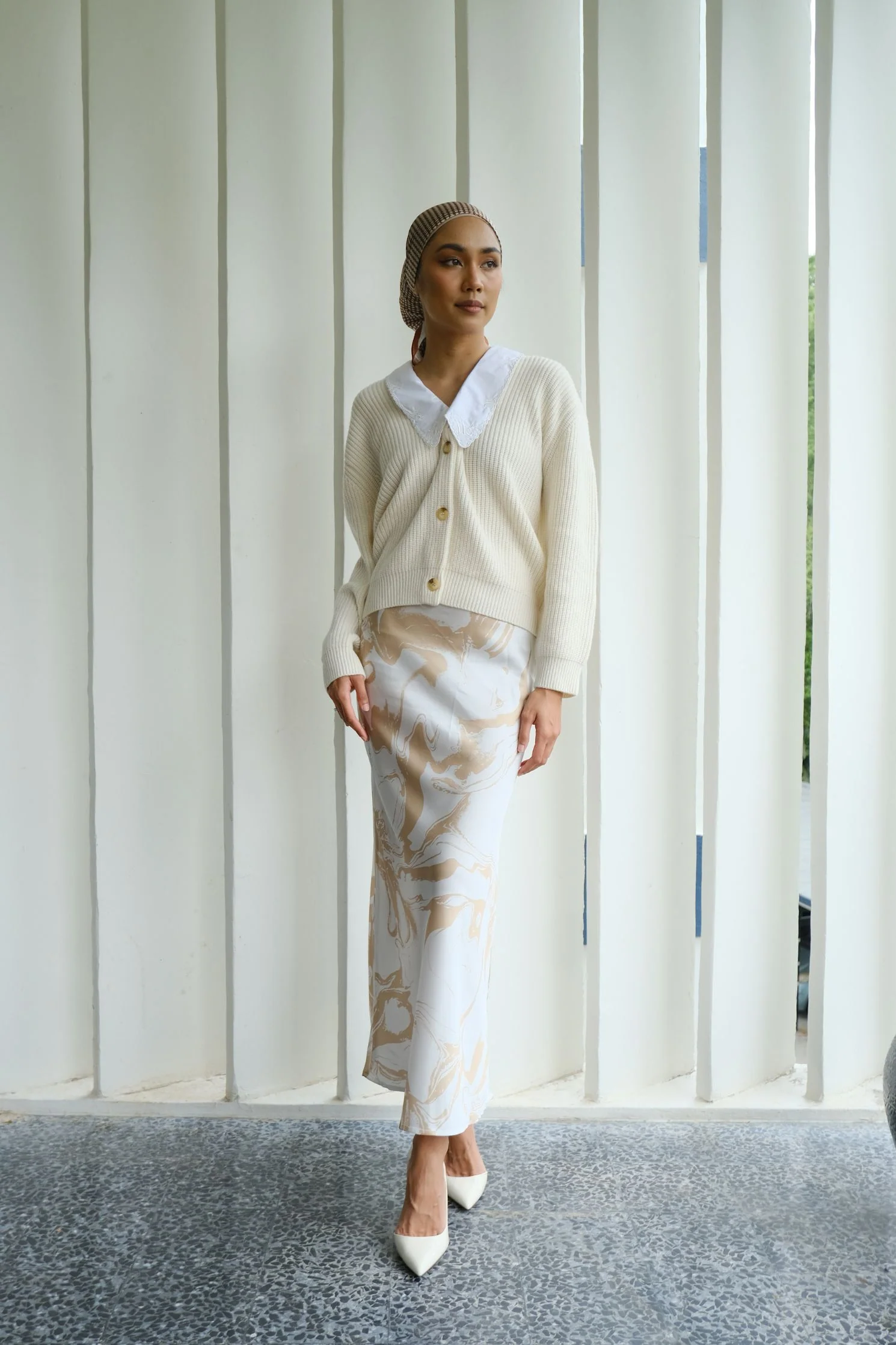 Palermo Maxi Skirt in Dulce Cream - Image 7