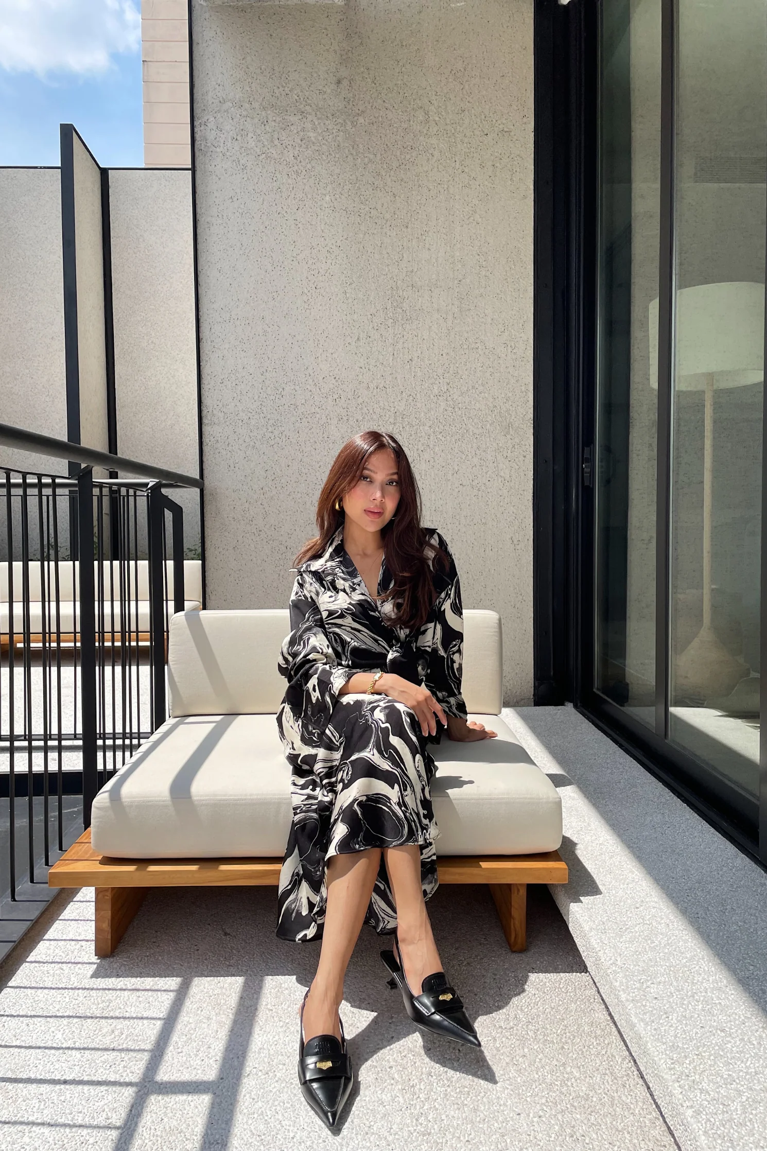 Palermo Maxi Skirt in Massimo Black - Image 8