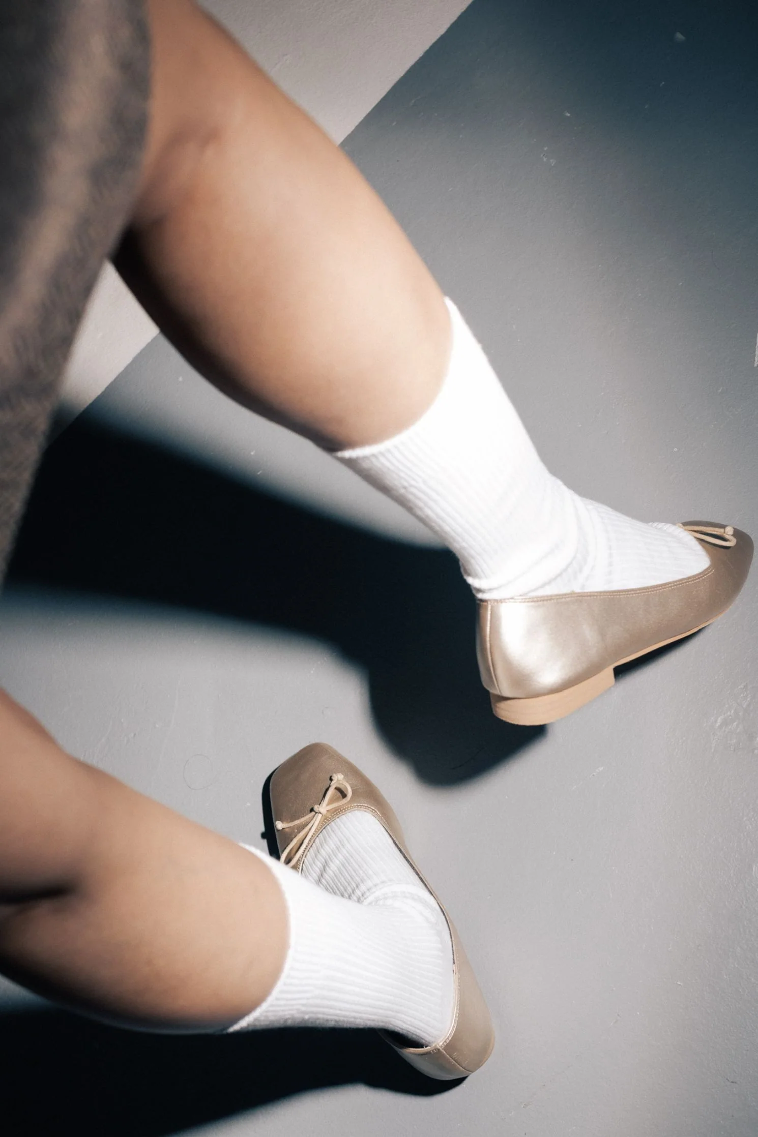 Poppy Ballet Flats in Gold - Image 10
