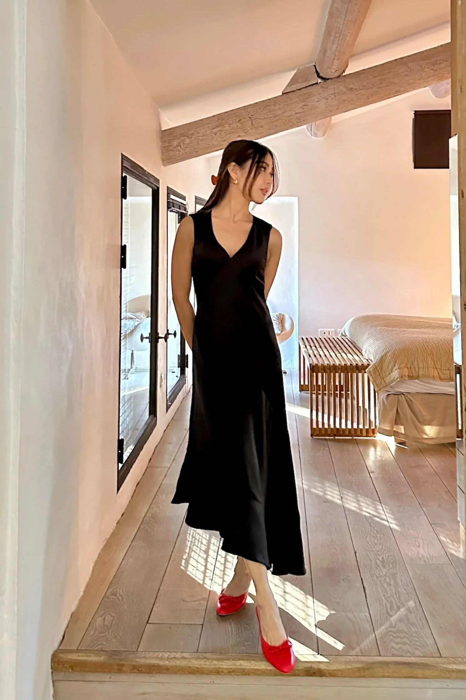 Rosalie Dress in Black - Image 3