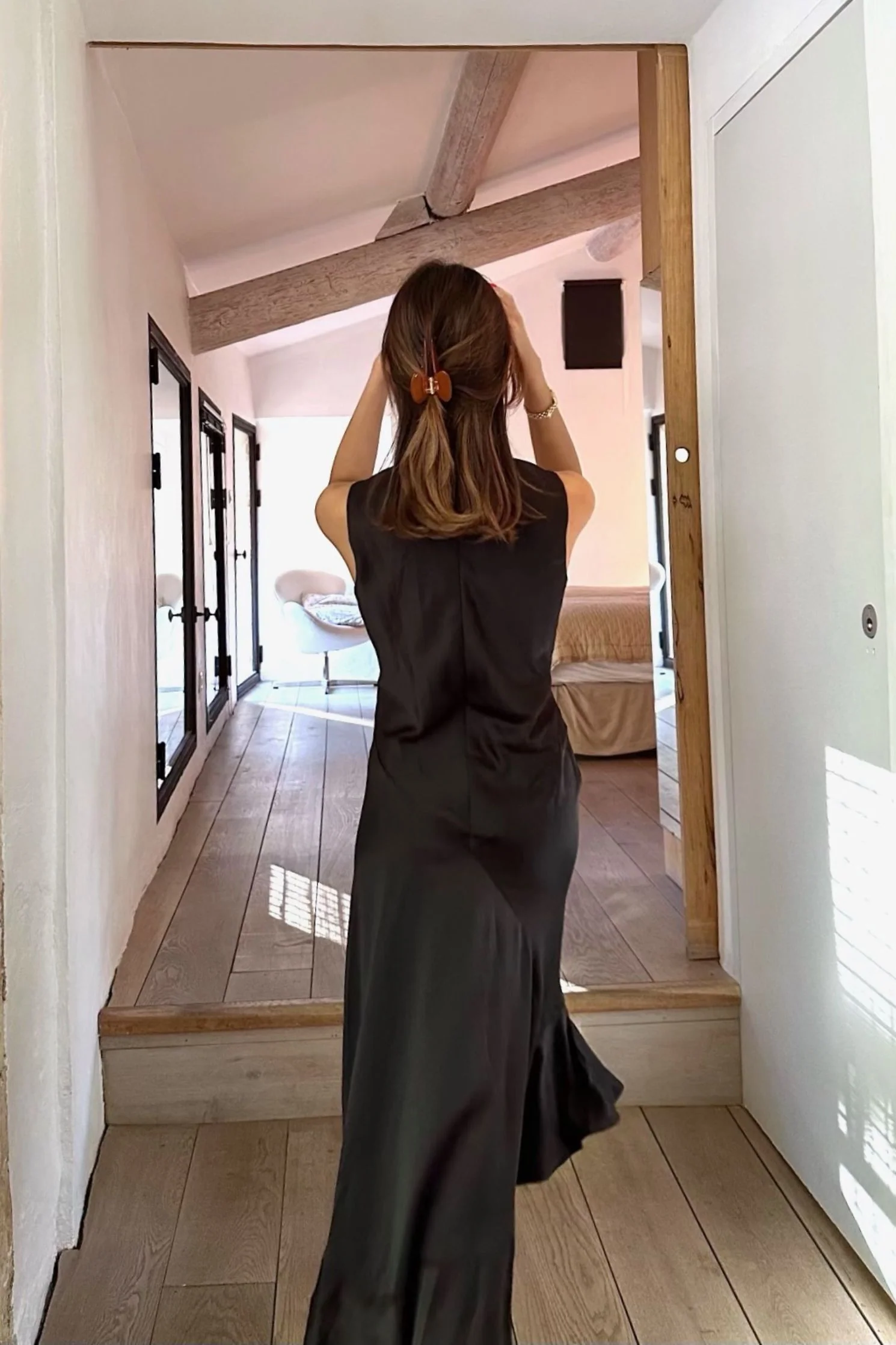 Rosalie Dress in Black - Image 5