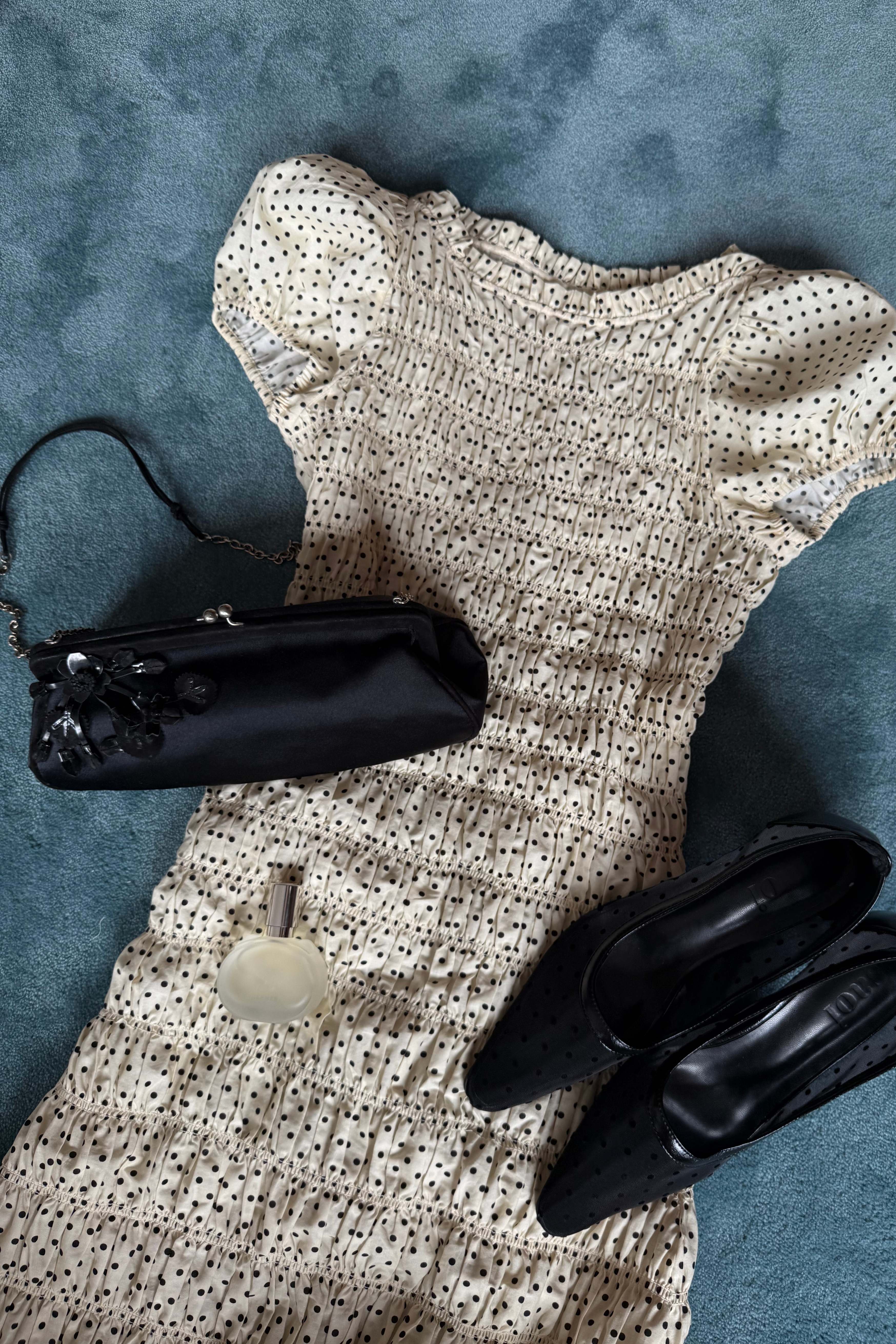 Ruched Polka Dress - Image 9