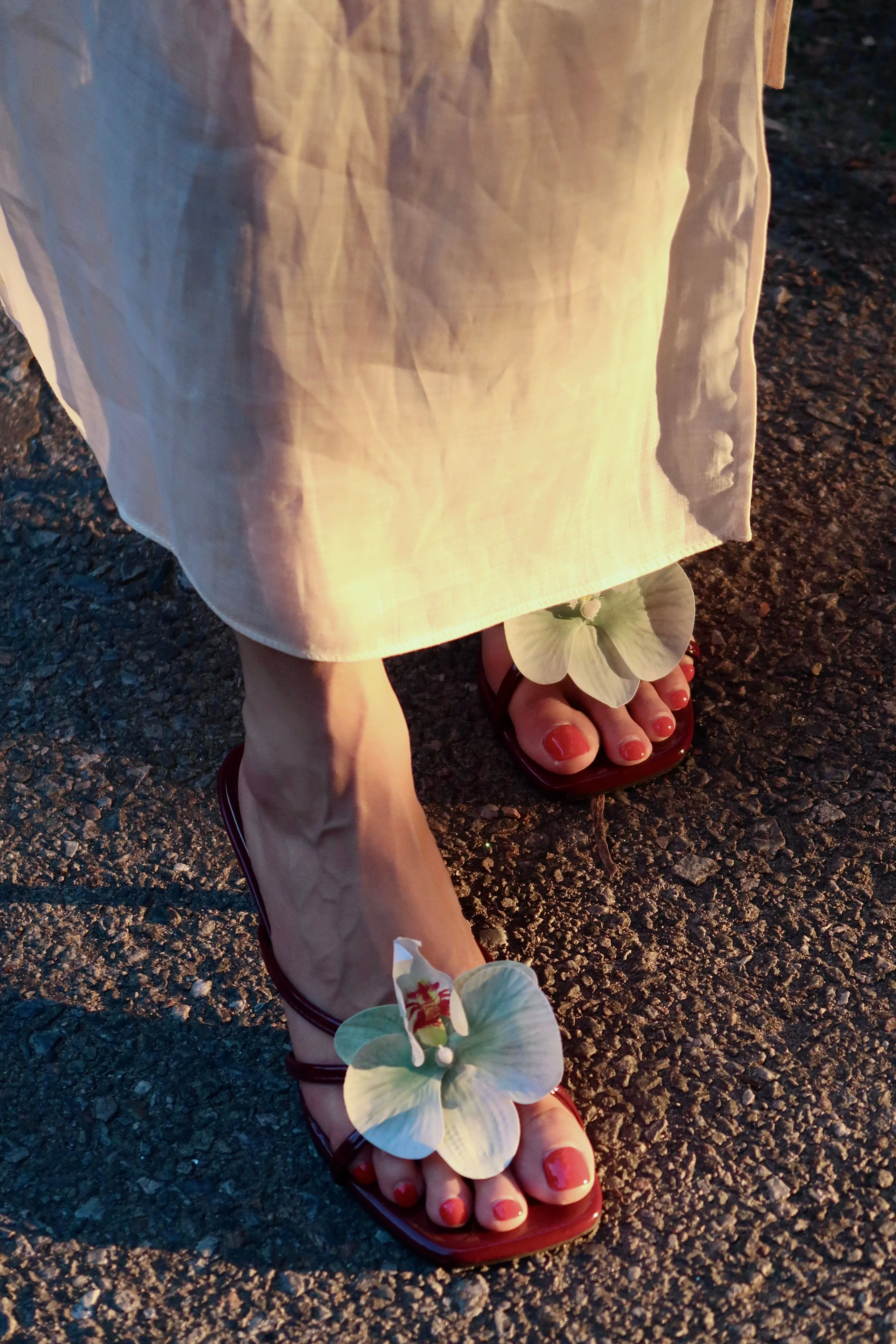 Serena Orchid Heels in Rosewood Burgundy - Image 3