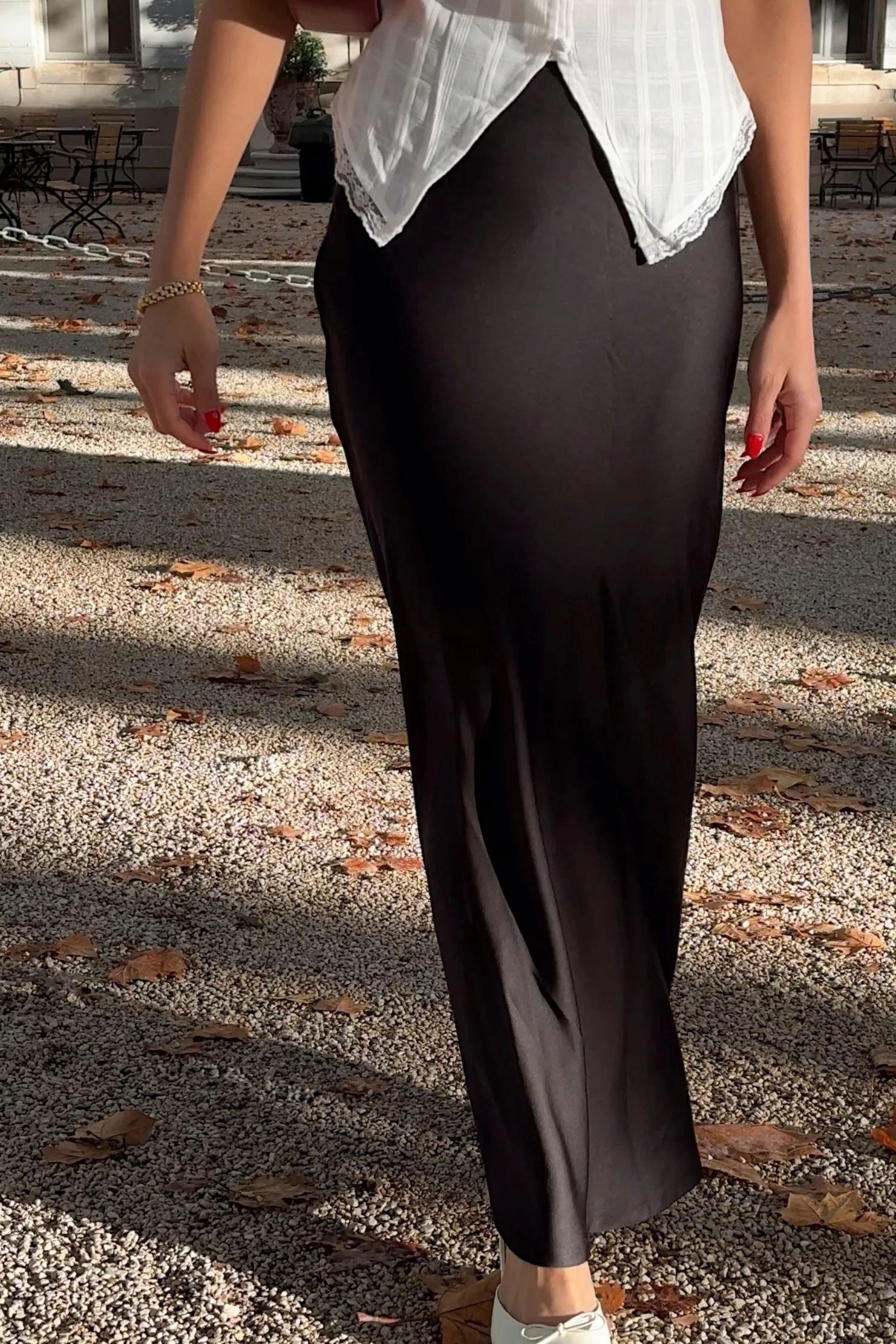 Solene Maxi Skirt in Black - Image 4