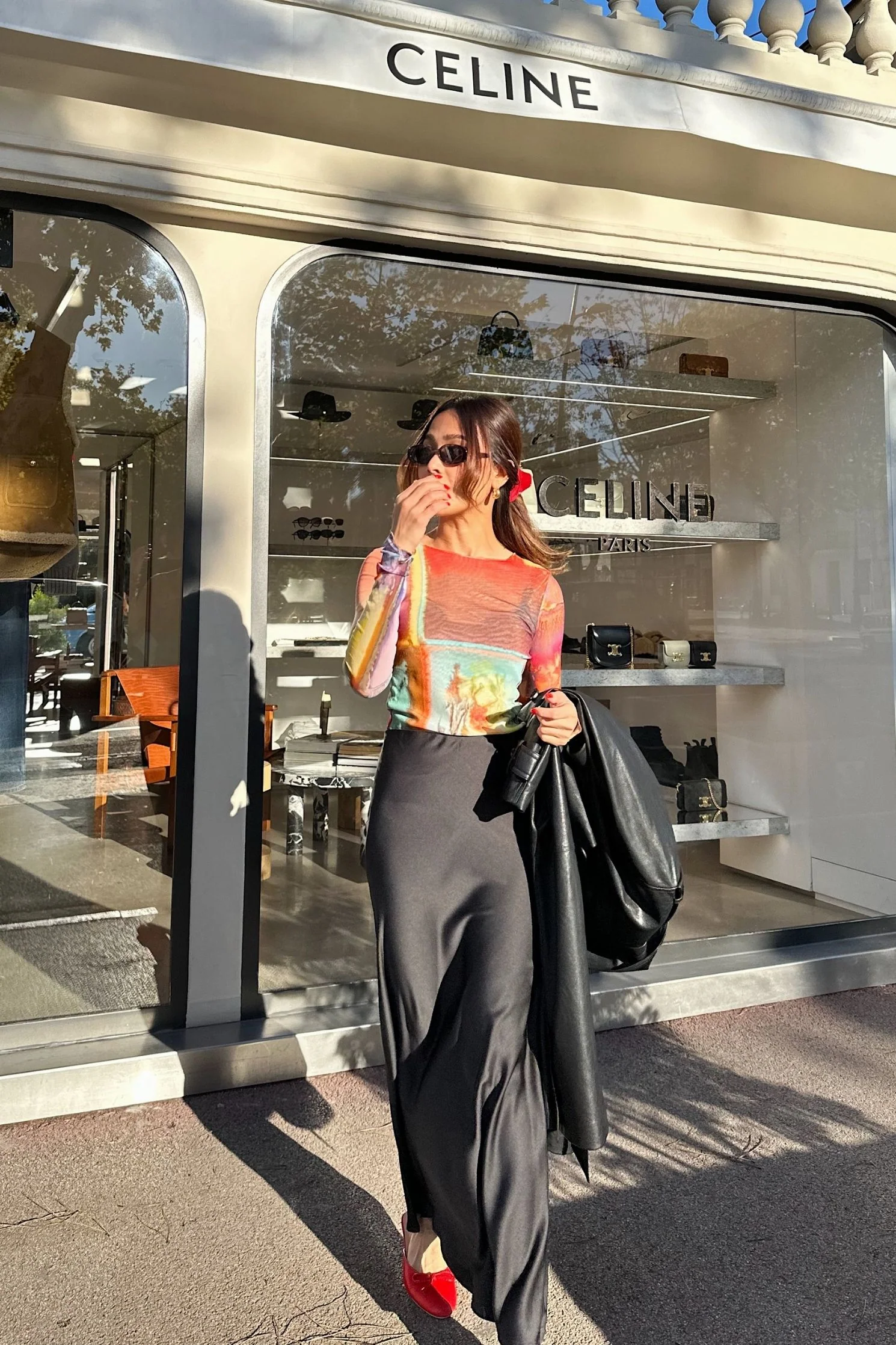 Solene Maxi Skirt in Black - Image 8